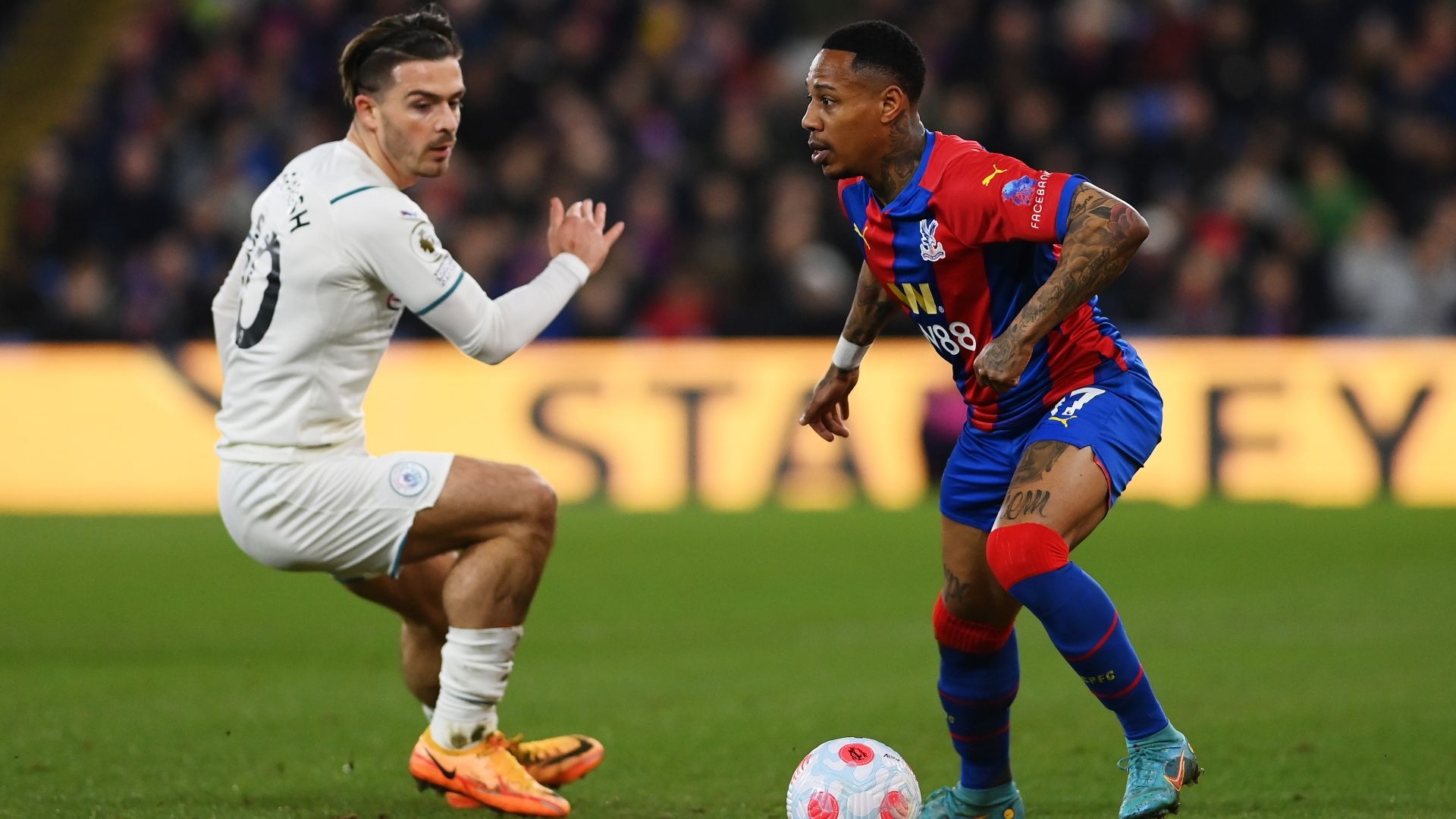 Nathaniel Clyne, Jack Grealish, Crystal Palace vs Man City