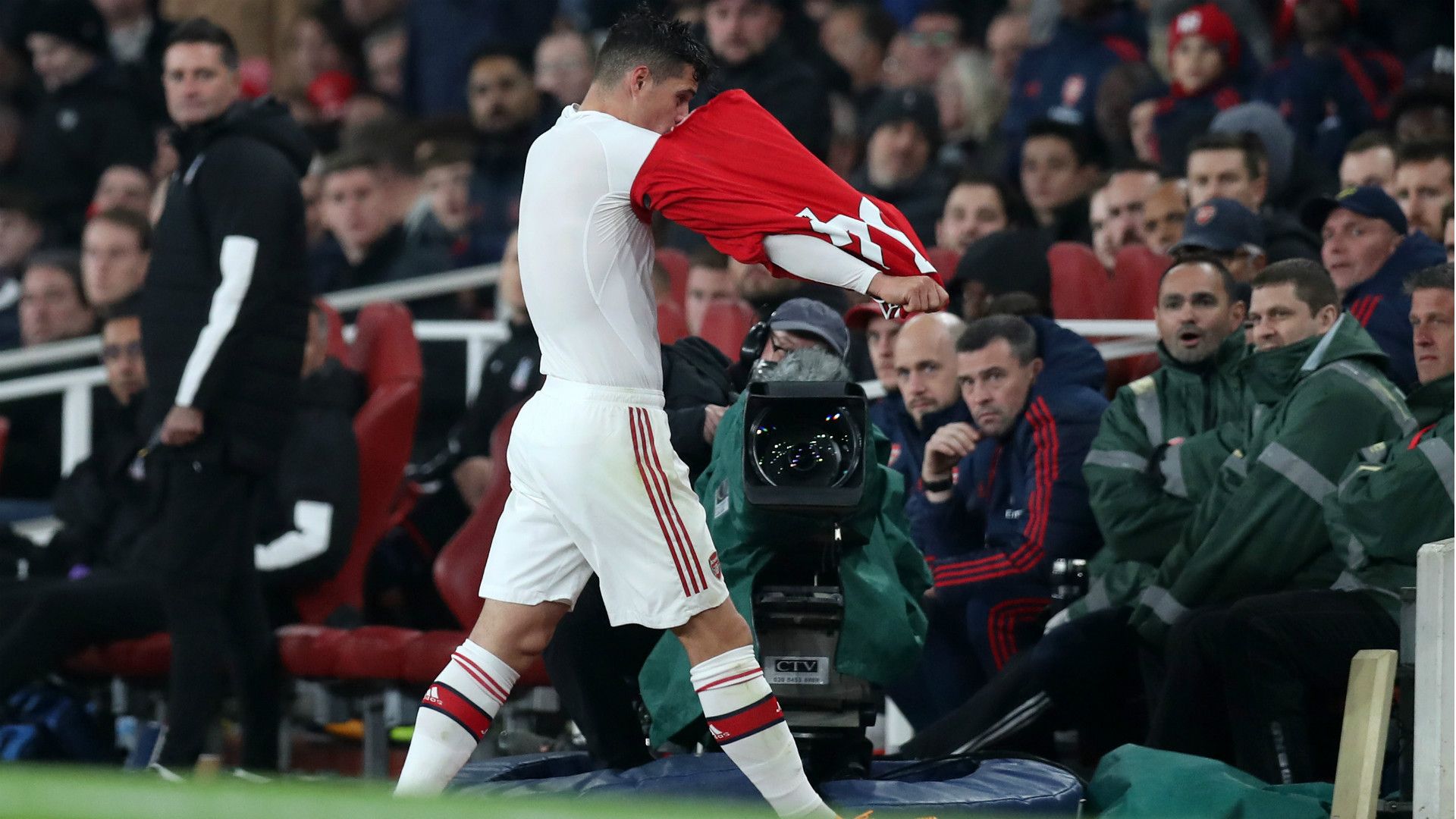 Granit Xhaka Arsenal Crystal Palace 2019