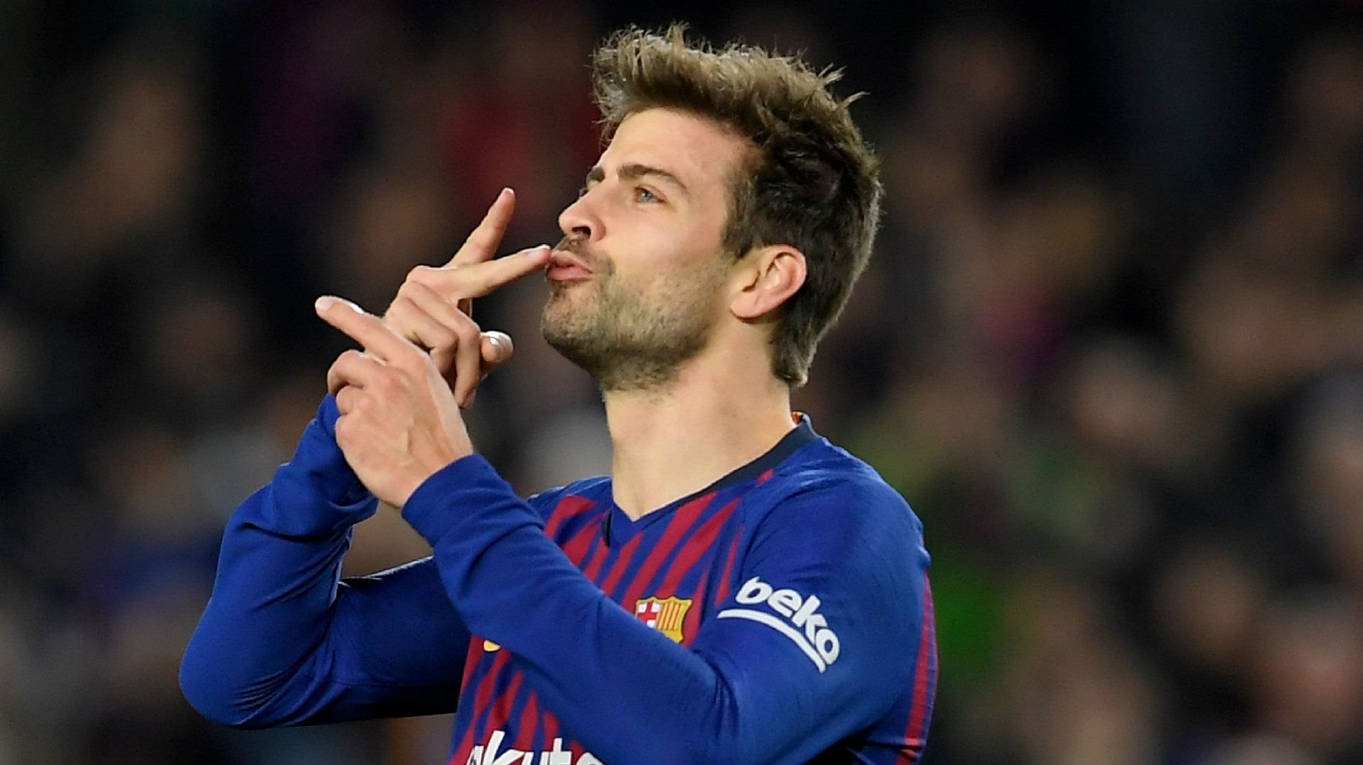 Gerard Pique Barcelona vs Villarreal La Liga 2018-19