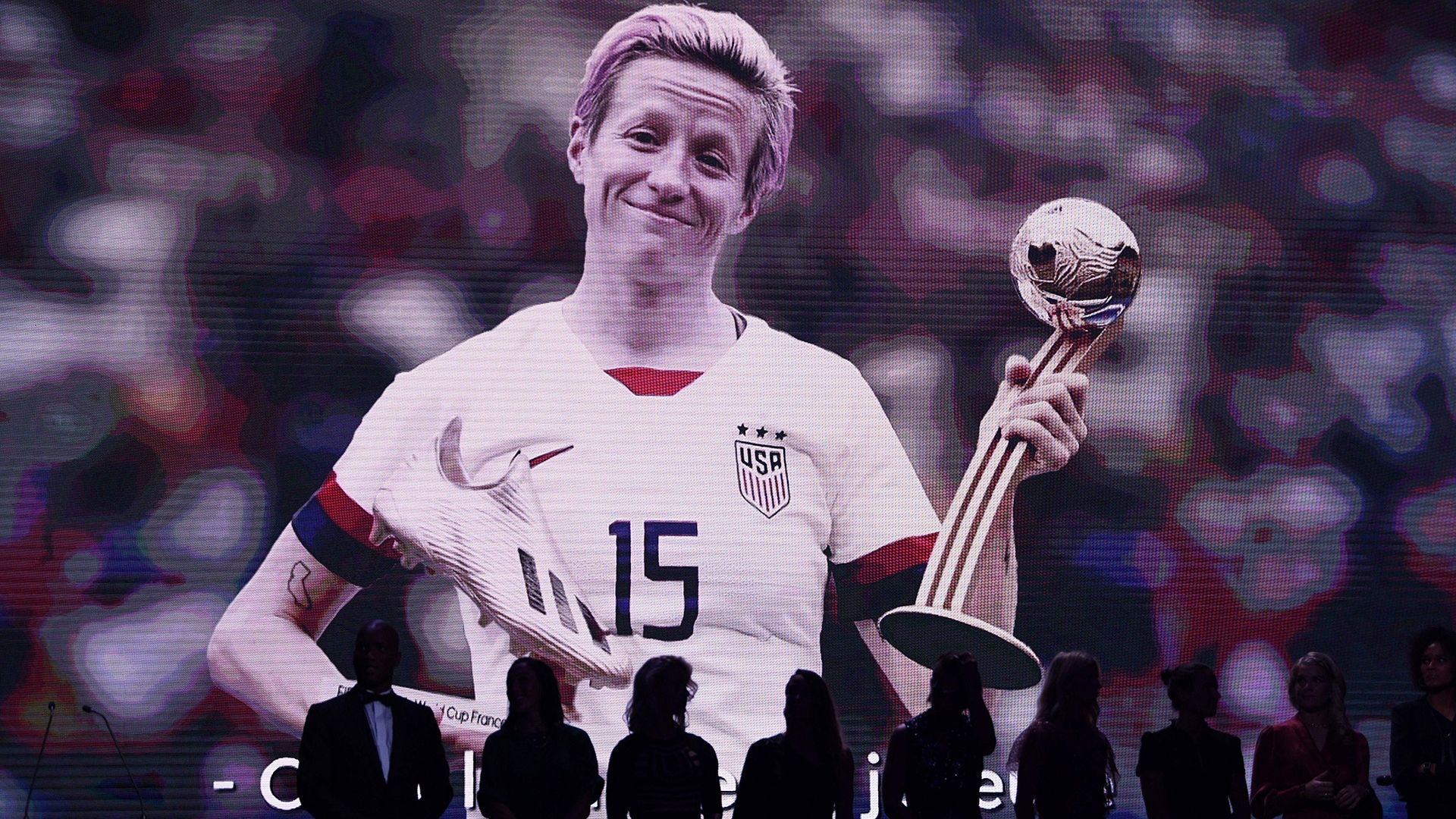 Megan Rapinoe screen Ballon d'Or 2019
