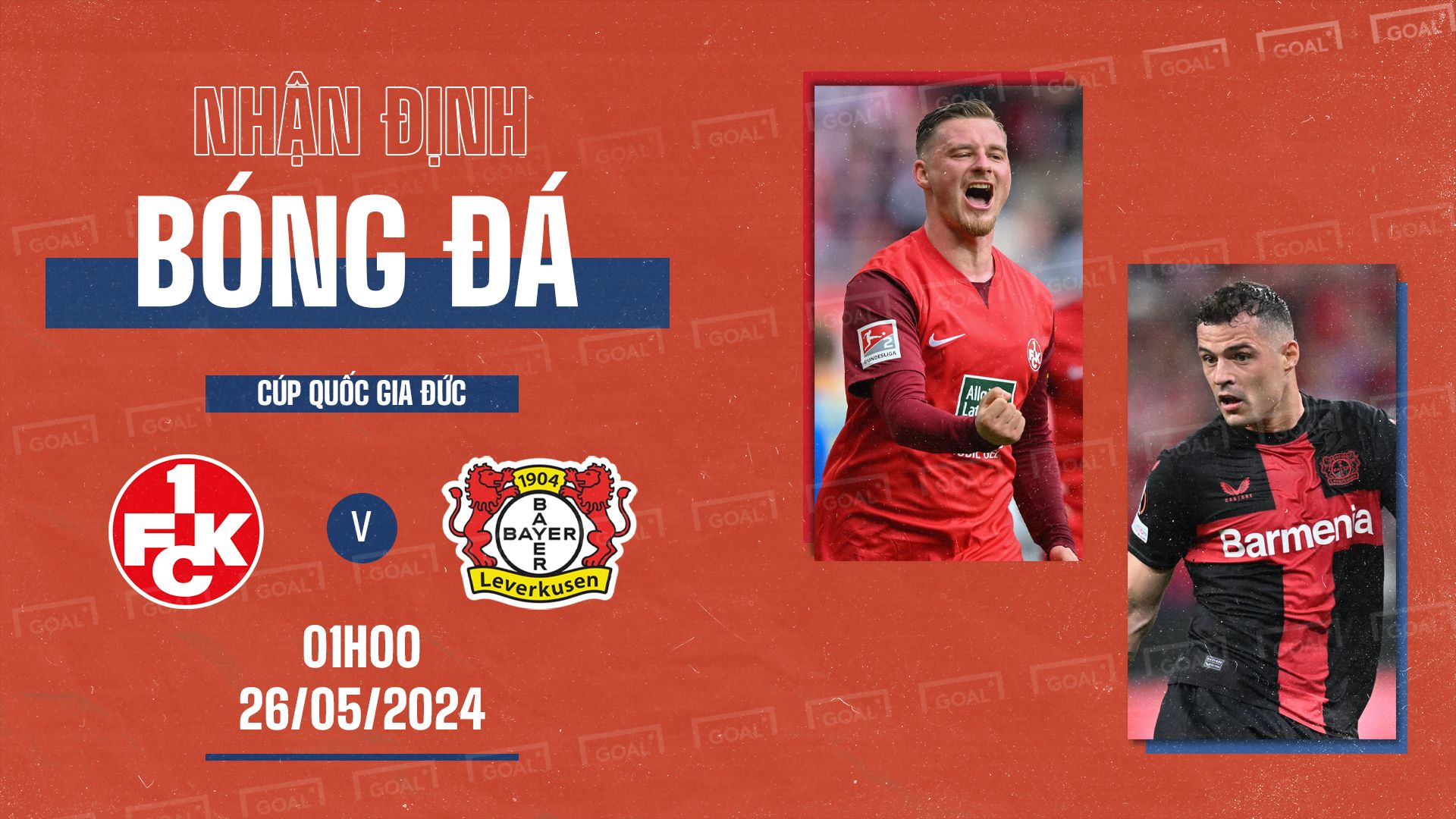 FC Kaiserslautern vs Bayer Leverkusen DFB Pokal 2023-24 GFX