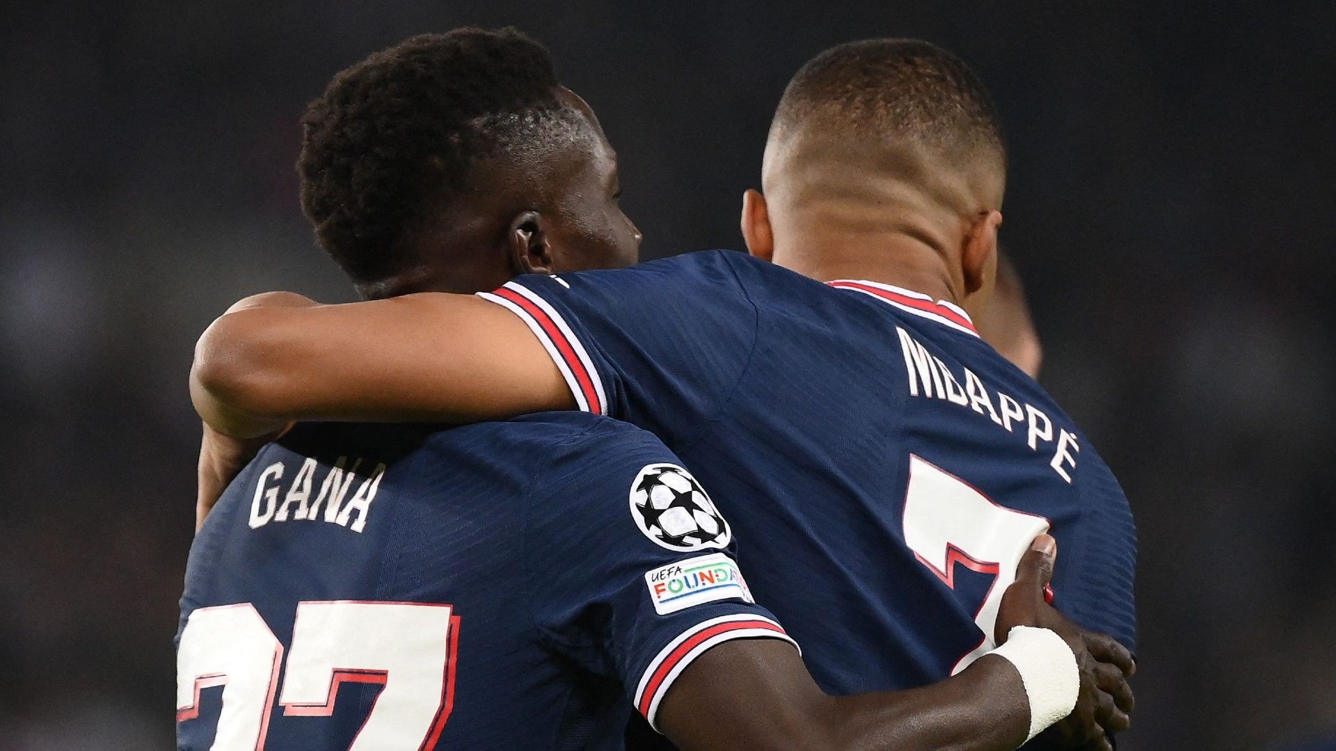 Kylian Mbappe Idrissa Gueye Paris Saint-Germain 2021-22