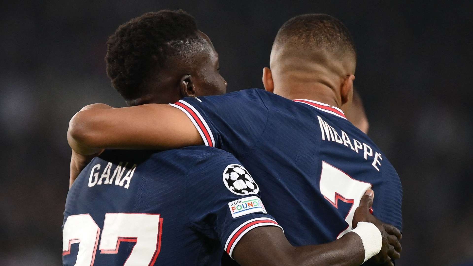 Kylian Mbappe Idrissa Gueye Paris Saint-Germain 2021-22