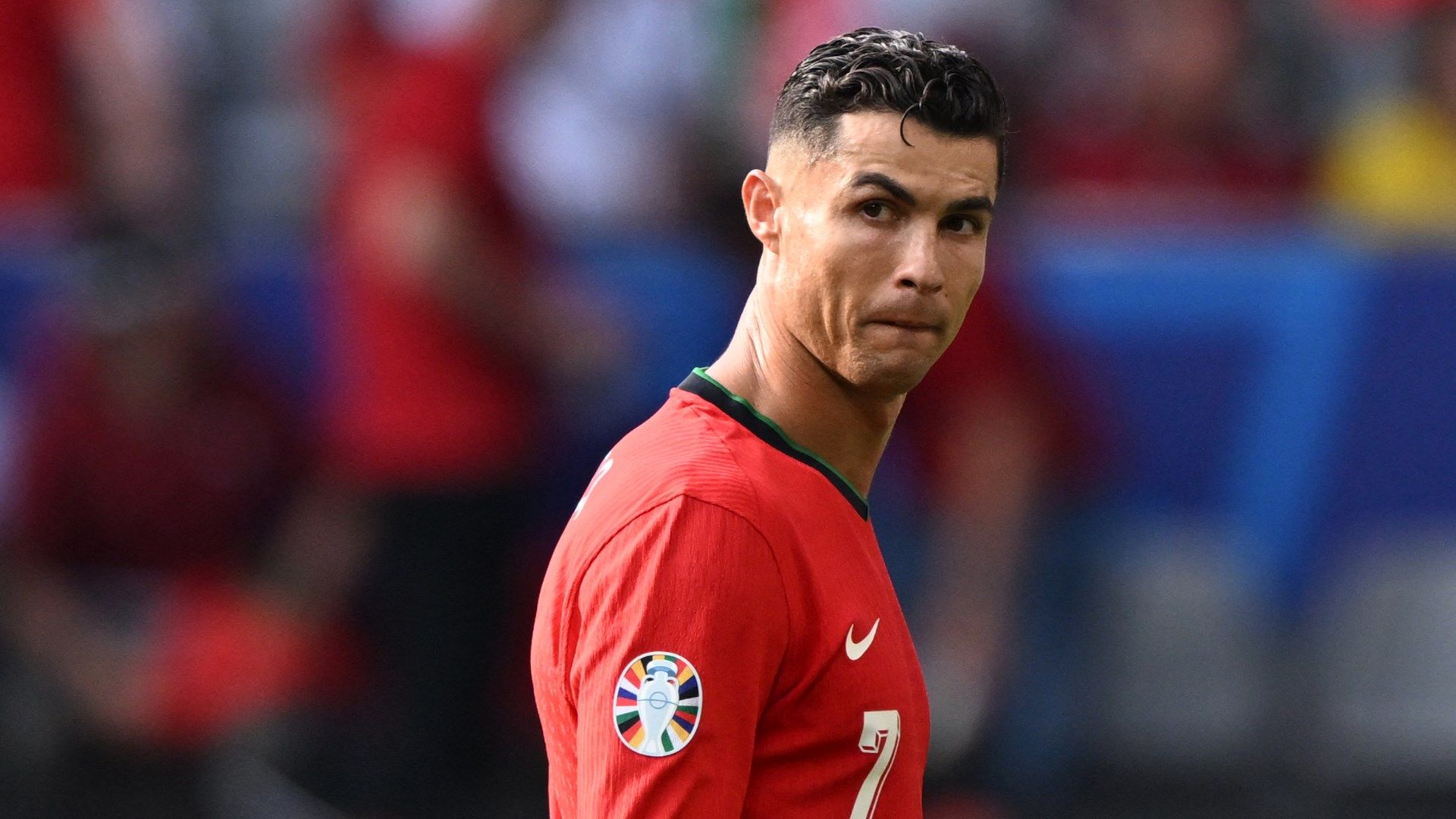 VIDEO: Cristiano Ronaldo's p*ssed off! Chaos at Euro 2024 as SIX pitch invaders cause havoc - with one even grabbing CR7's neck in hugely worrying security breach | Goal.com UK