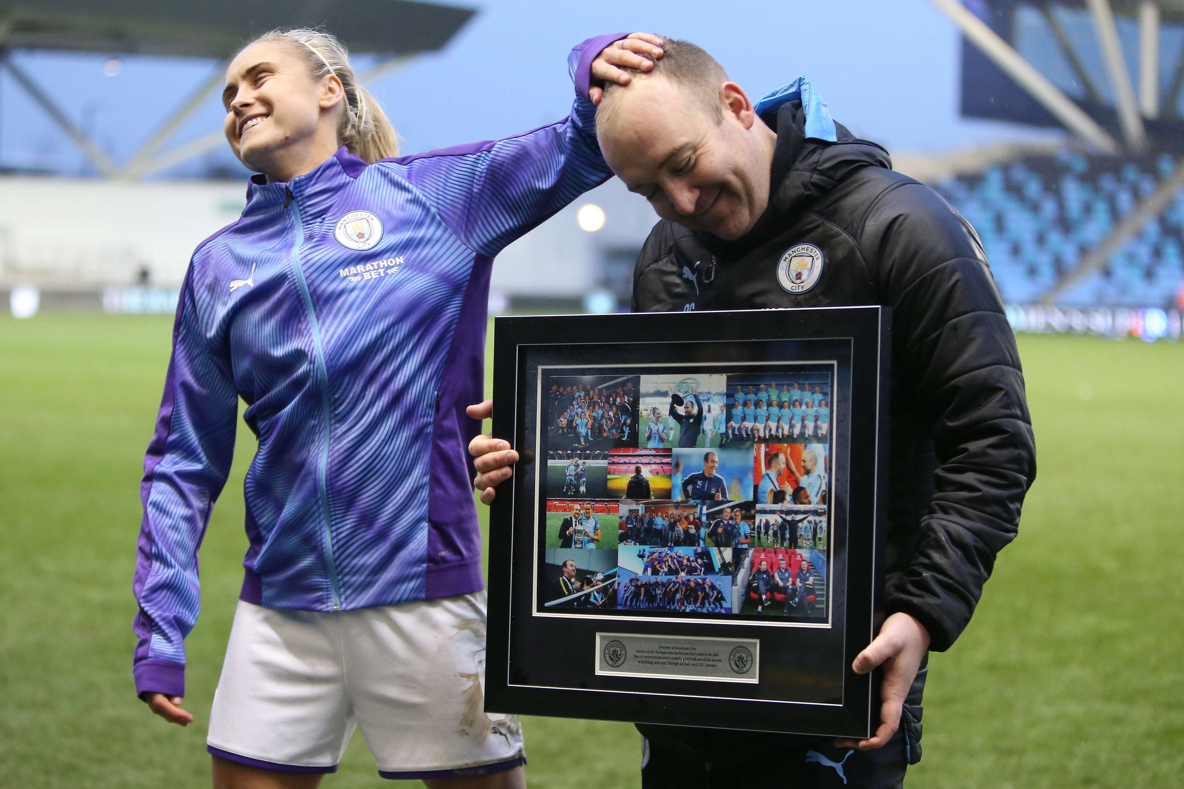 Steph Houghton Nick Cushing Manchester City Women 2020