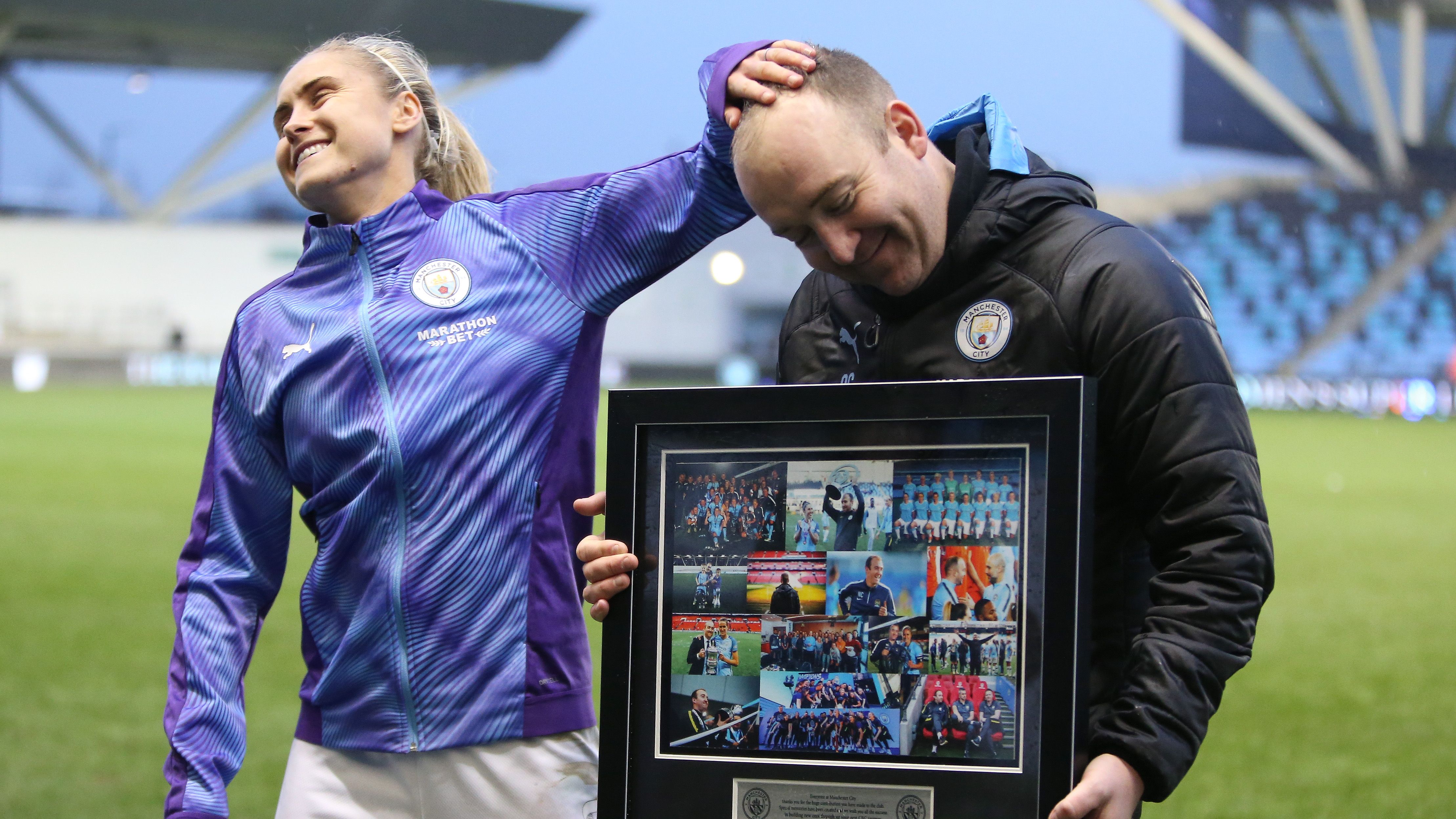 Steph Houghton Nick Cushing Manchester City Women 2020