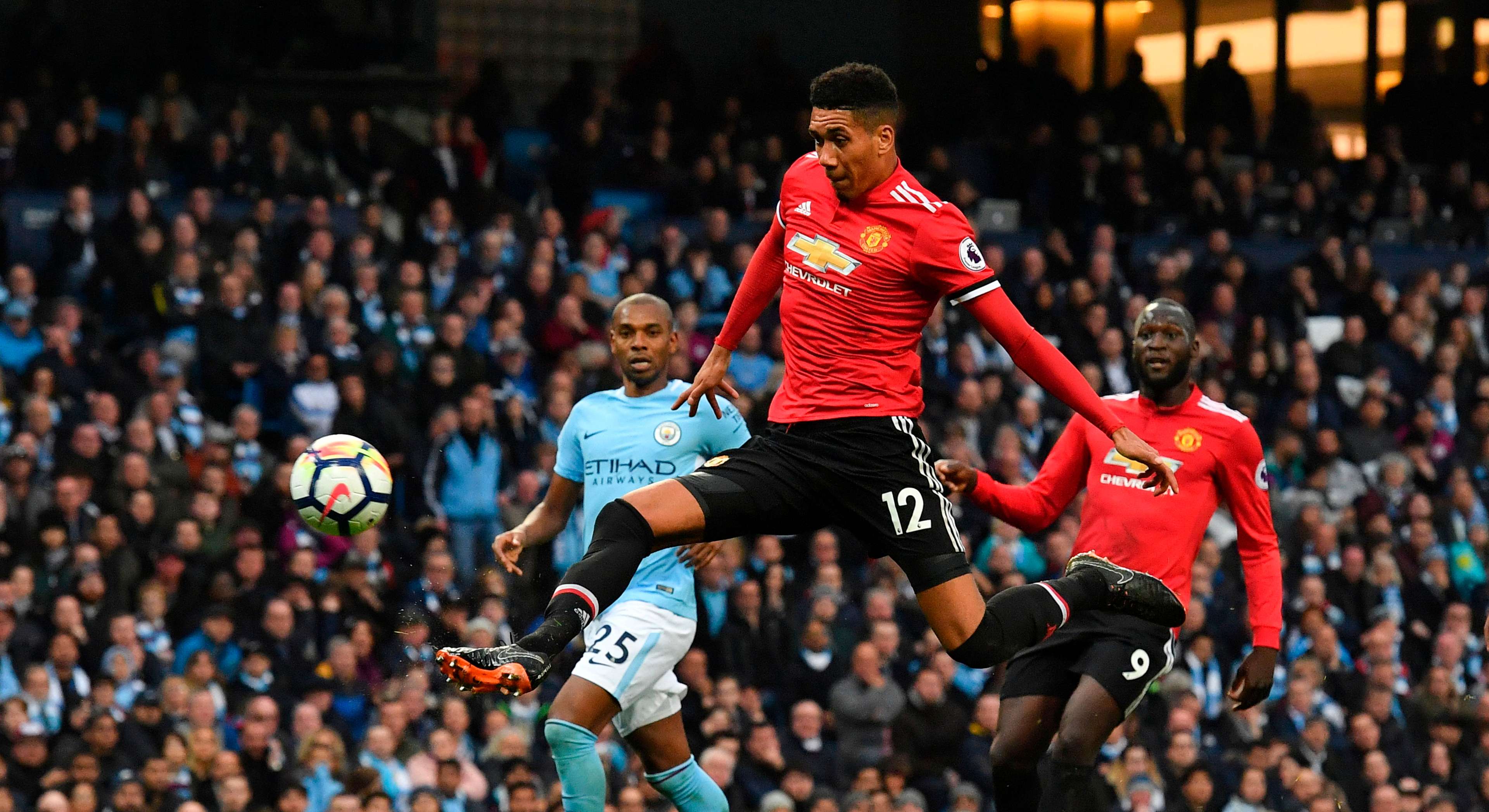 Chris Smalling Manchester United Manchester City