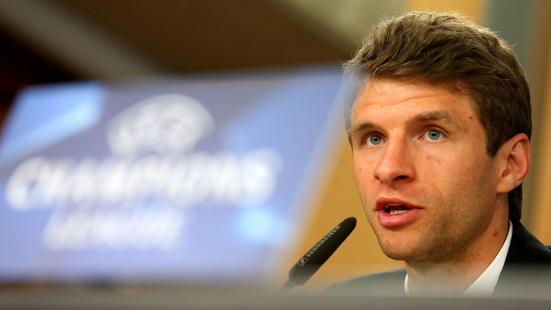 Thomas Müller FC Bayern München UEFA Champions League Pressekonferenz 12042016