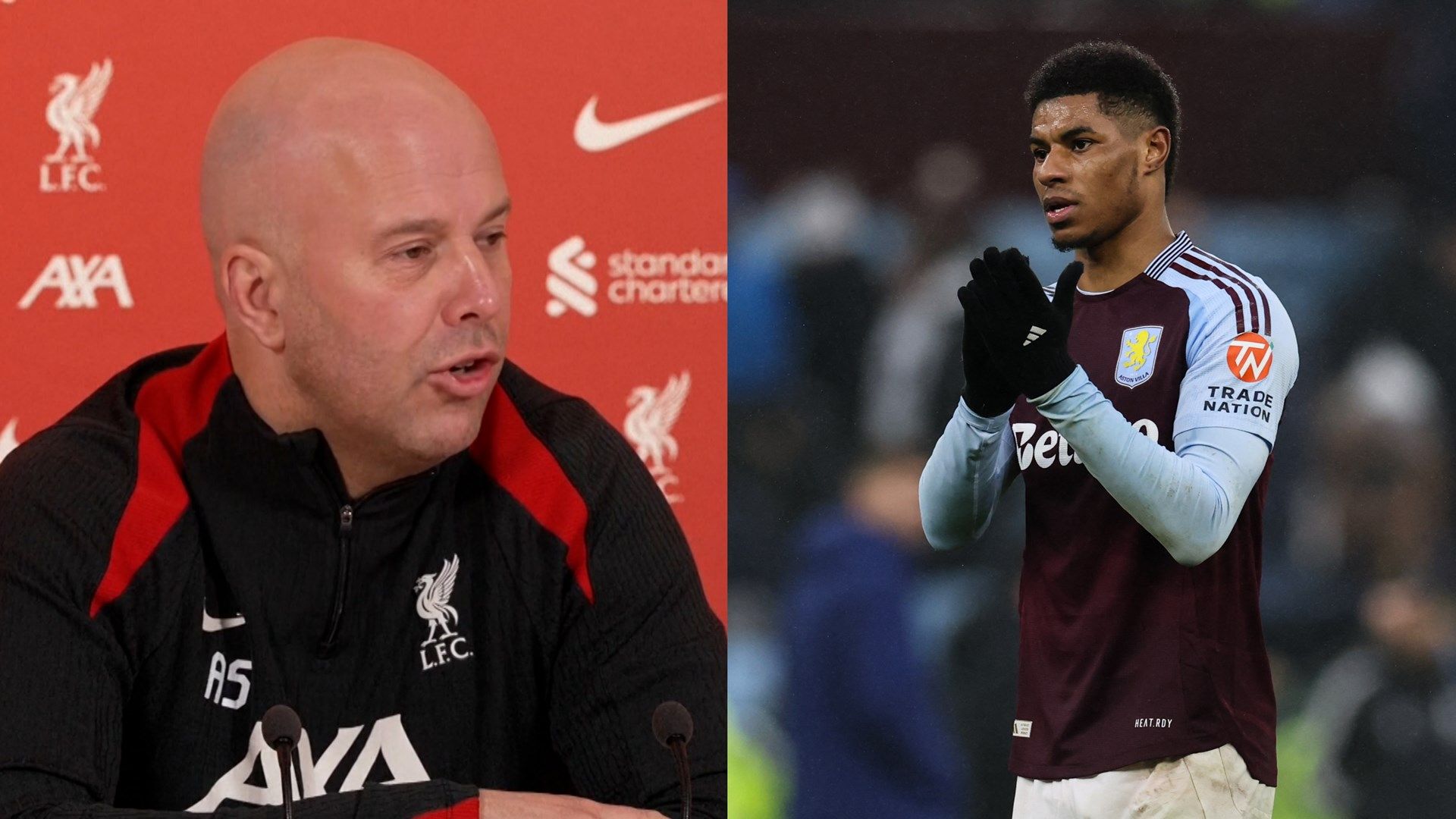 Arne Slot Marcus Rashford