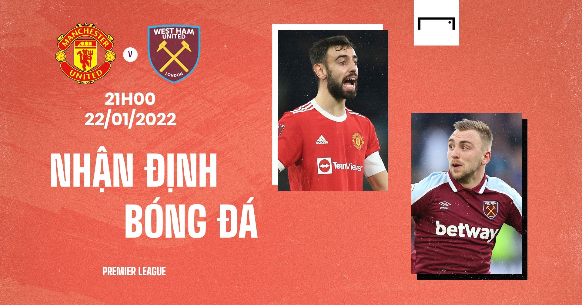 Preview Man United vs West Ham 2021/22 Premier League GFX