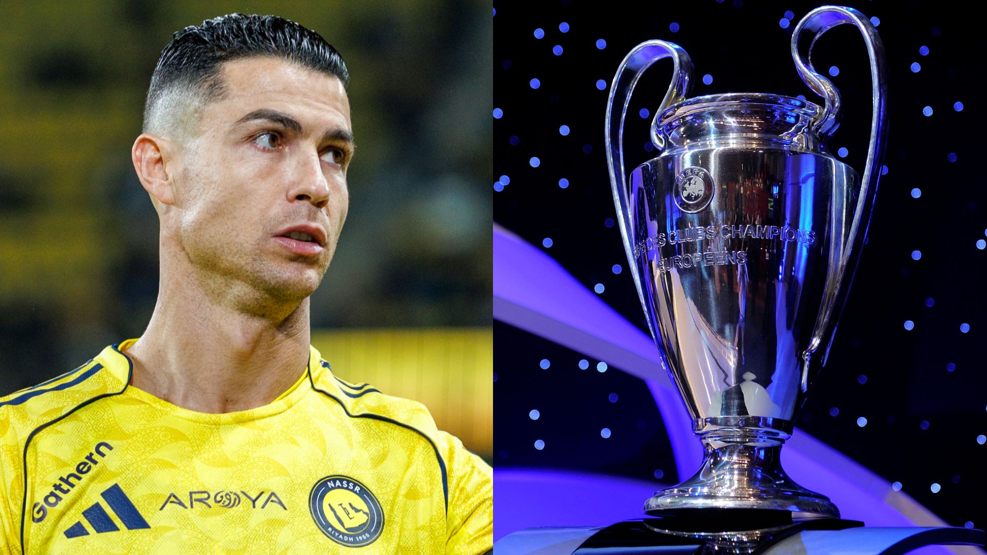 Cristiano Ronaldo Champions League trophy