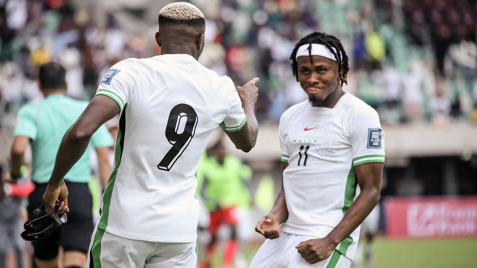 Victor Osimhen and Samuel Chukwueze, Super Eagles