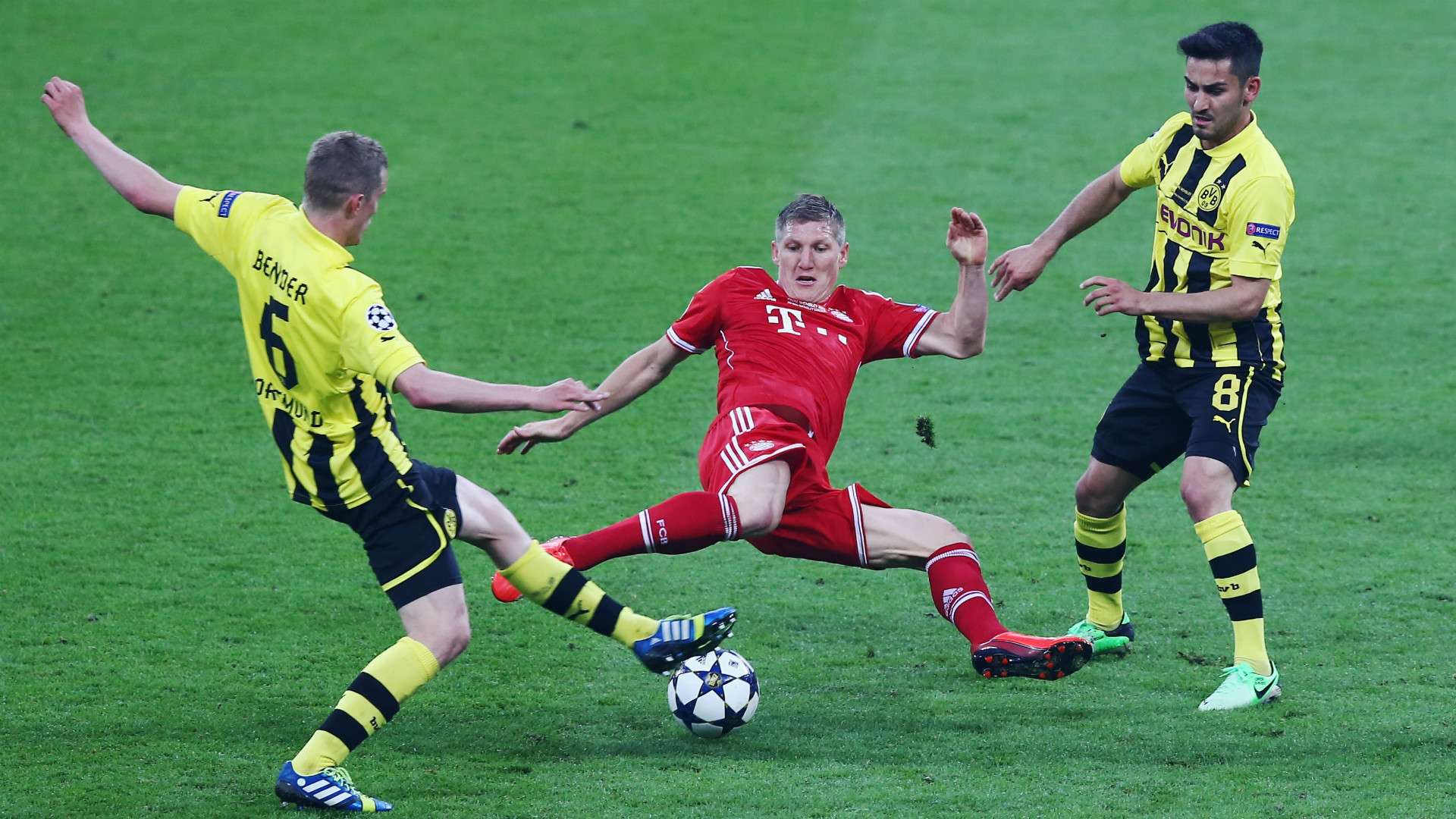 Sven Bender Bastian Schweinsteiger Ilkay Gündogan Dortmund FC Bayern Champions League 25052013