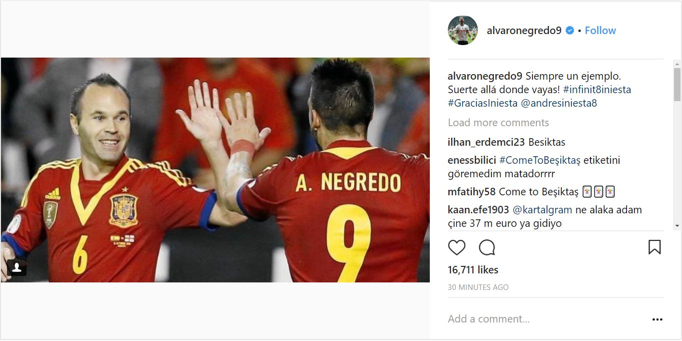 Reaction Iniesta