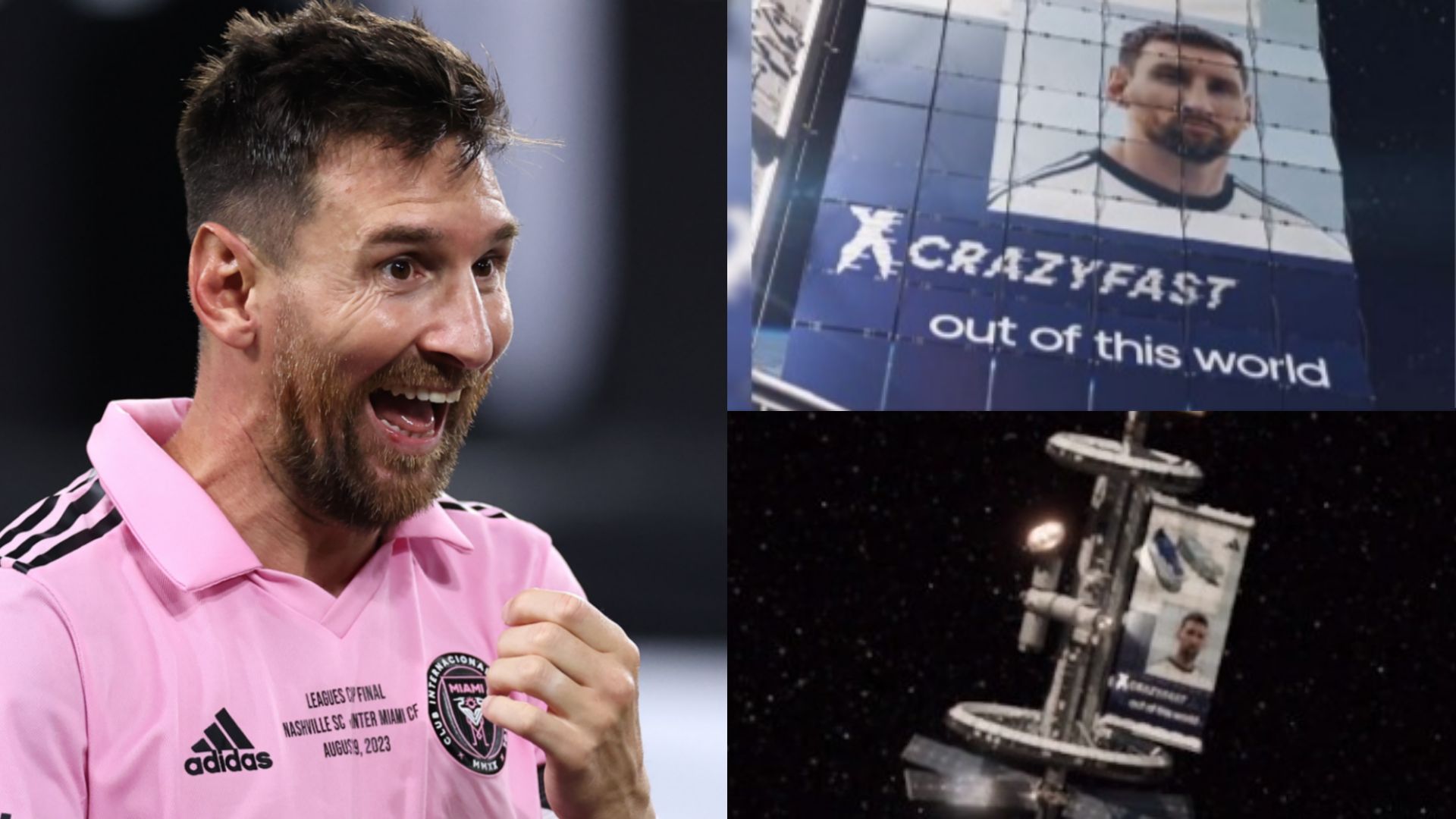 Lionel Messi space billboard