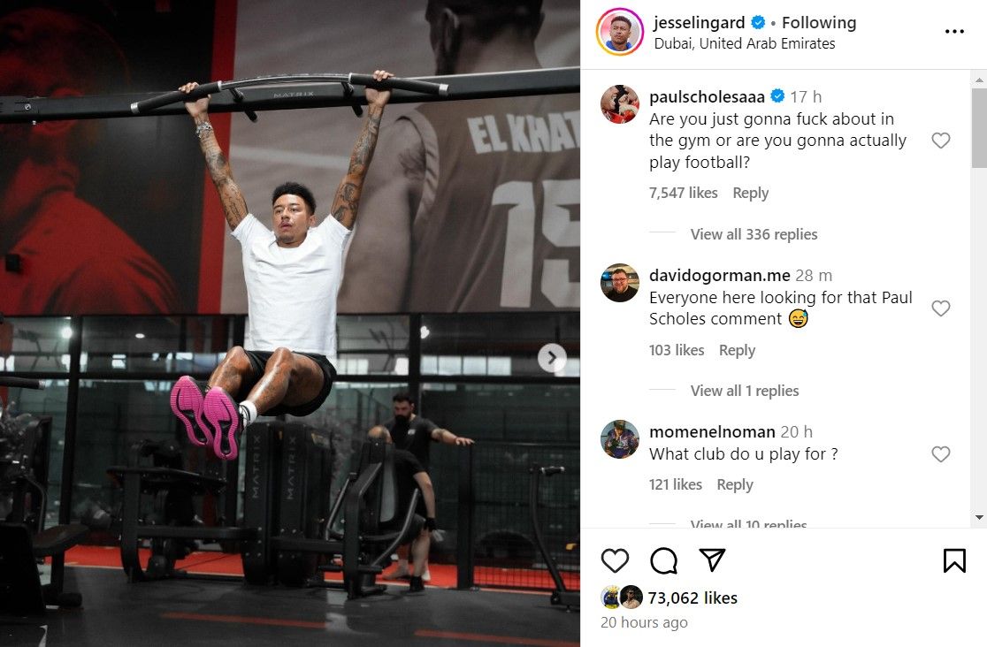 Jesse Lingard Paul Scholes