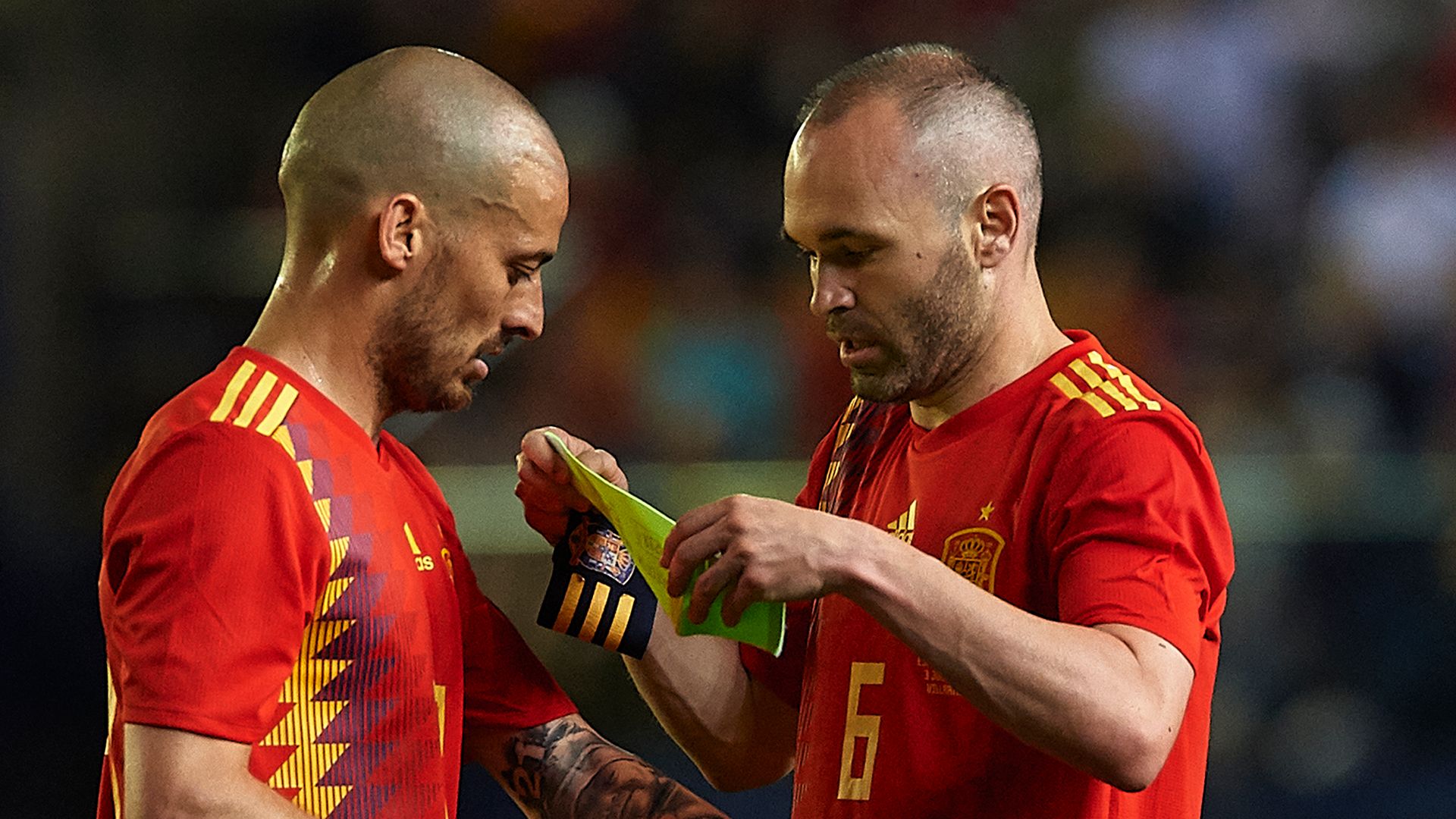 Andres Iniesta David Silva Spain