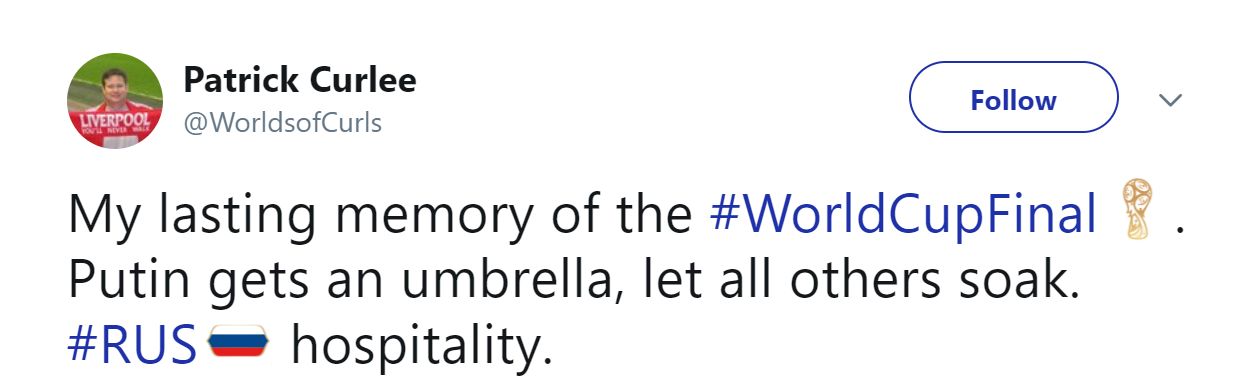 World Cup 2018 Final Putin Reaction