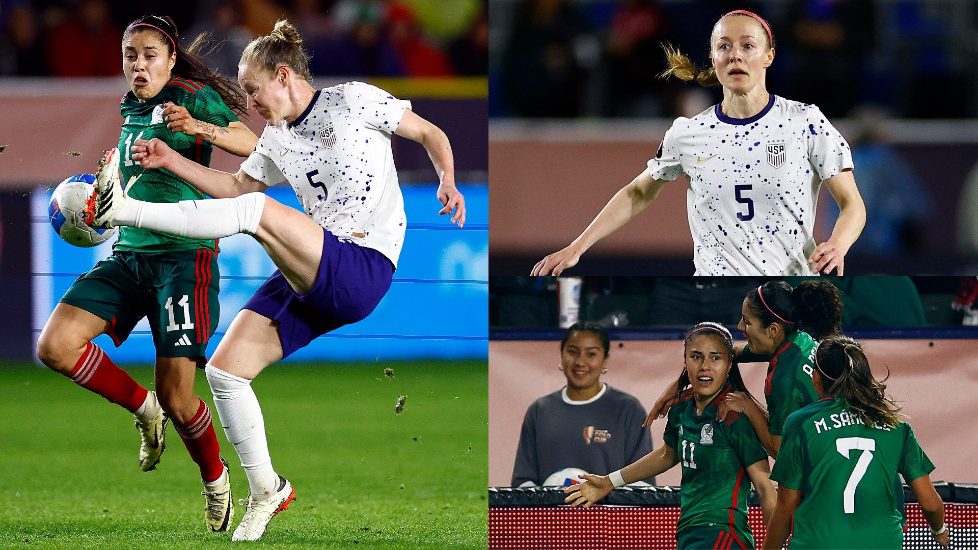 Becky Sauerbrunn USWNT Mexico composite