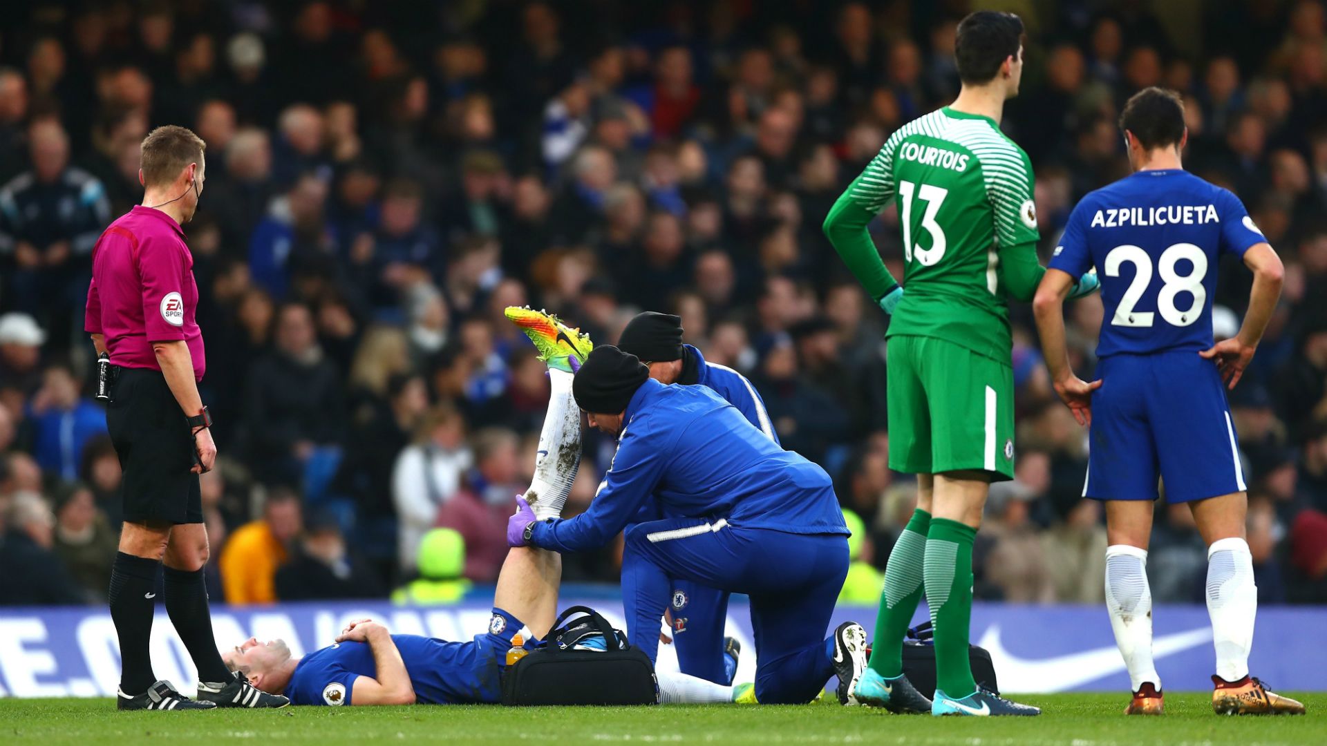 Gary Cahill Chelsea Leicester City