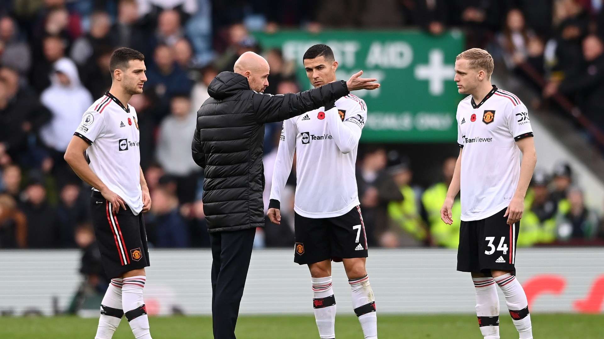 Ten Hag Ronaldo Dalot Van de Beek Manchester United 2022-23