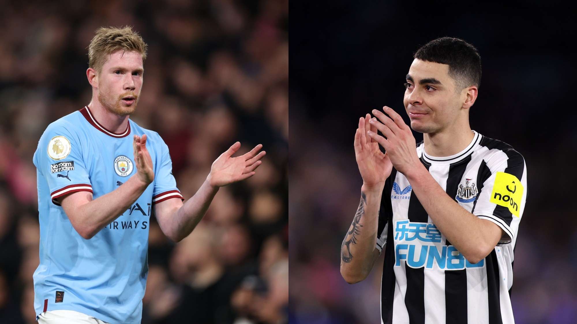Manchester City Newcastle Kevin De Bruyne Miguel Almiron
