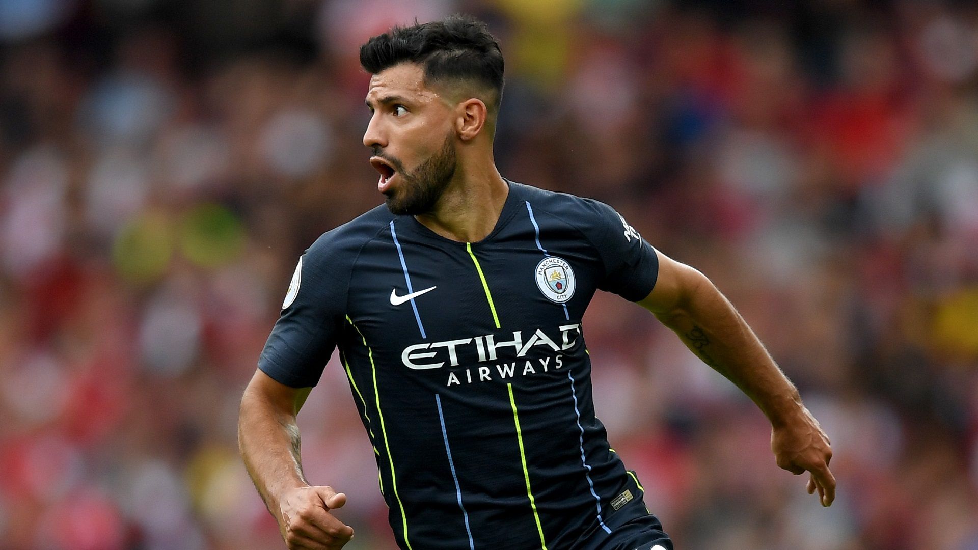 Sergio Aguero Man City 12082018