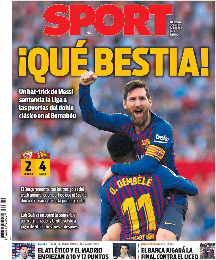 Portada Sport Messi