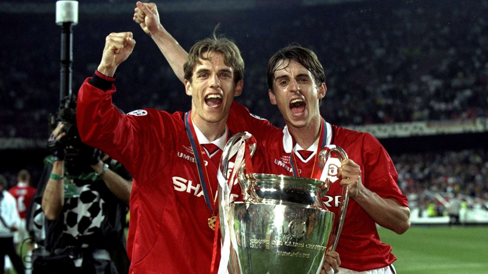 Phil Neville Gary Neville Champions League 1999 Manchester United