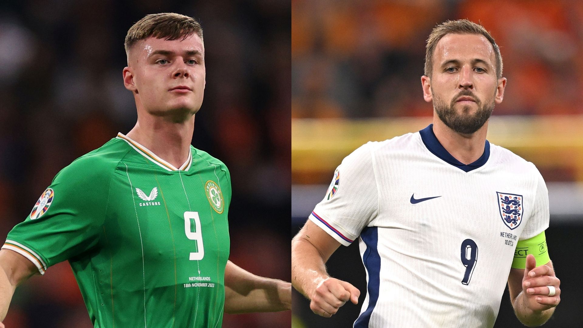 Evan Ferguson Ireland Harry Kane England