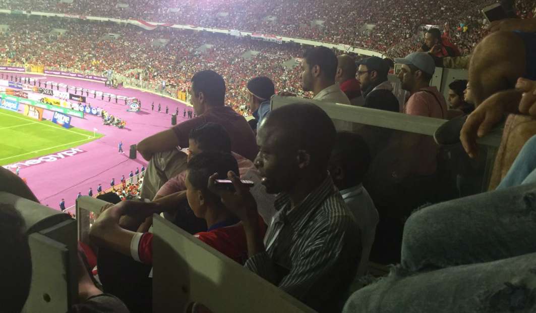 no place in the stands of journalists (Borj alarab stadium) egypt V congo