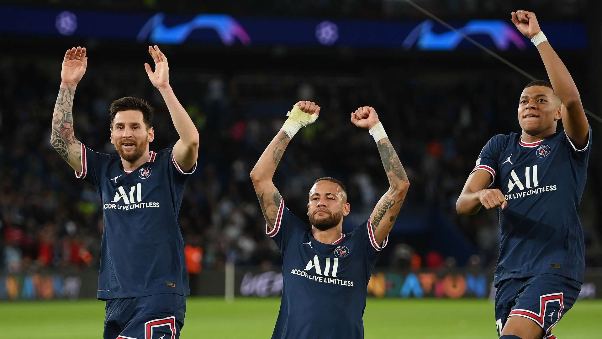 Lionel Messi, Kylian Mbappé, Neymar PSG