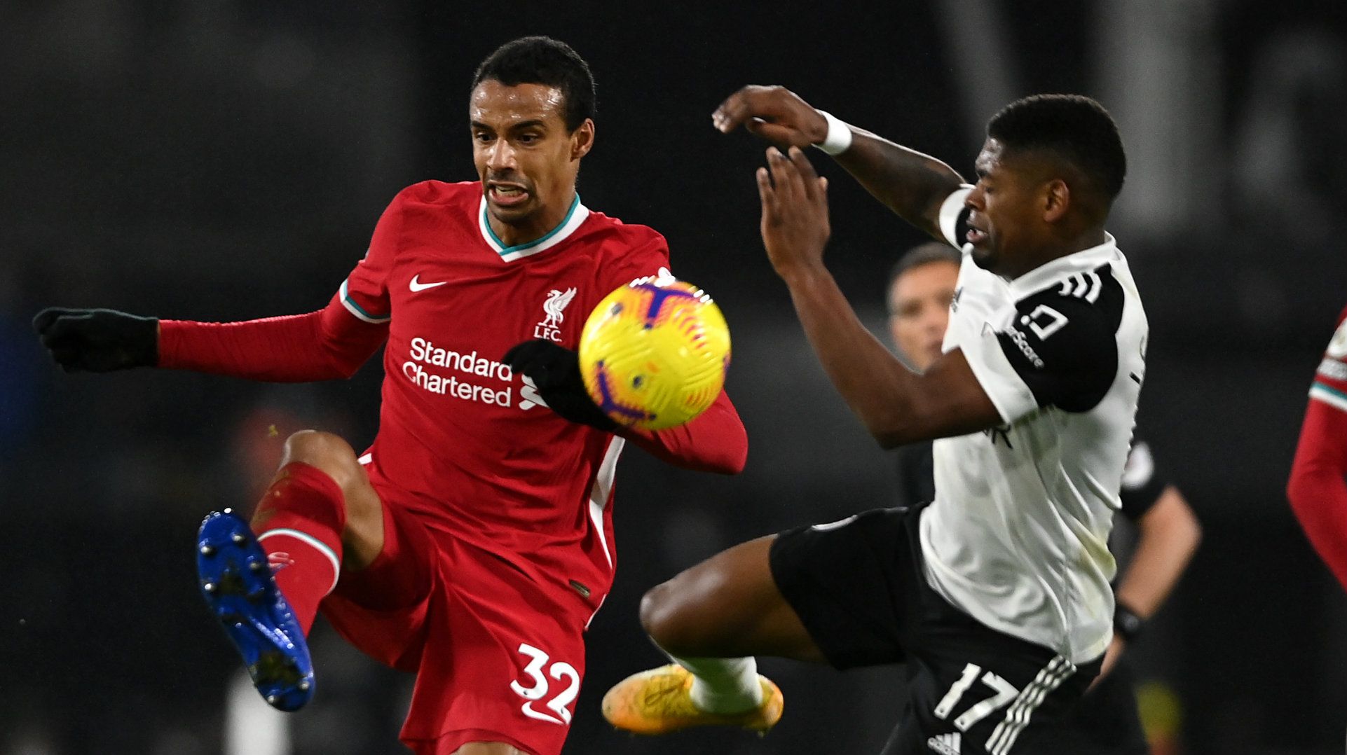Joel Matip Ivan Cavaleiro Fulham vs Liverpool Premier League 2020-21