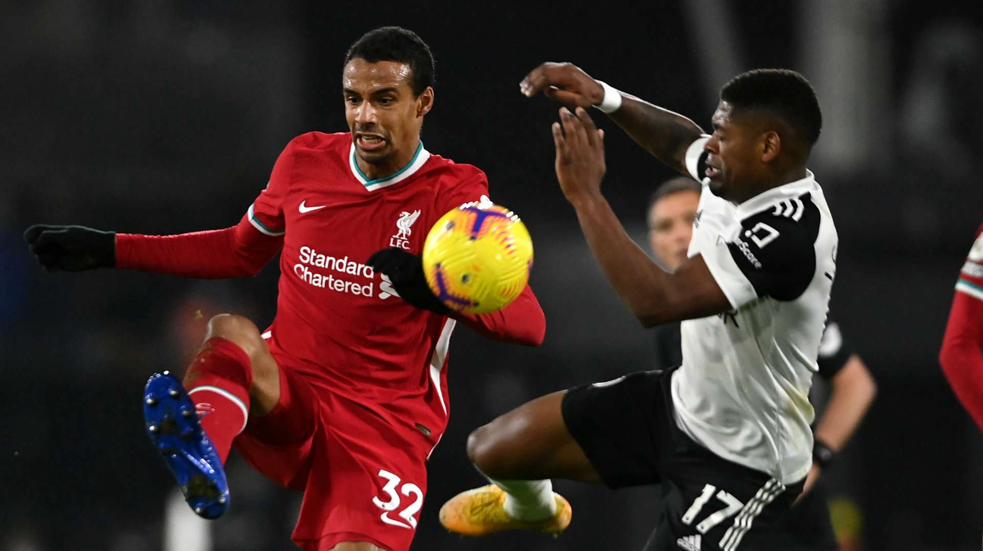 Joel Matip Ivan Cavaleiro Fulham vs Liverpool Premier League 2020-21