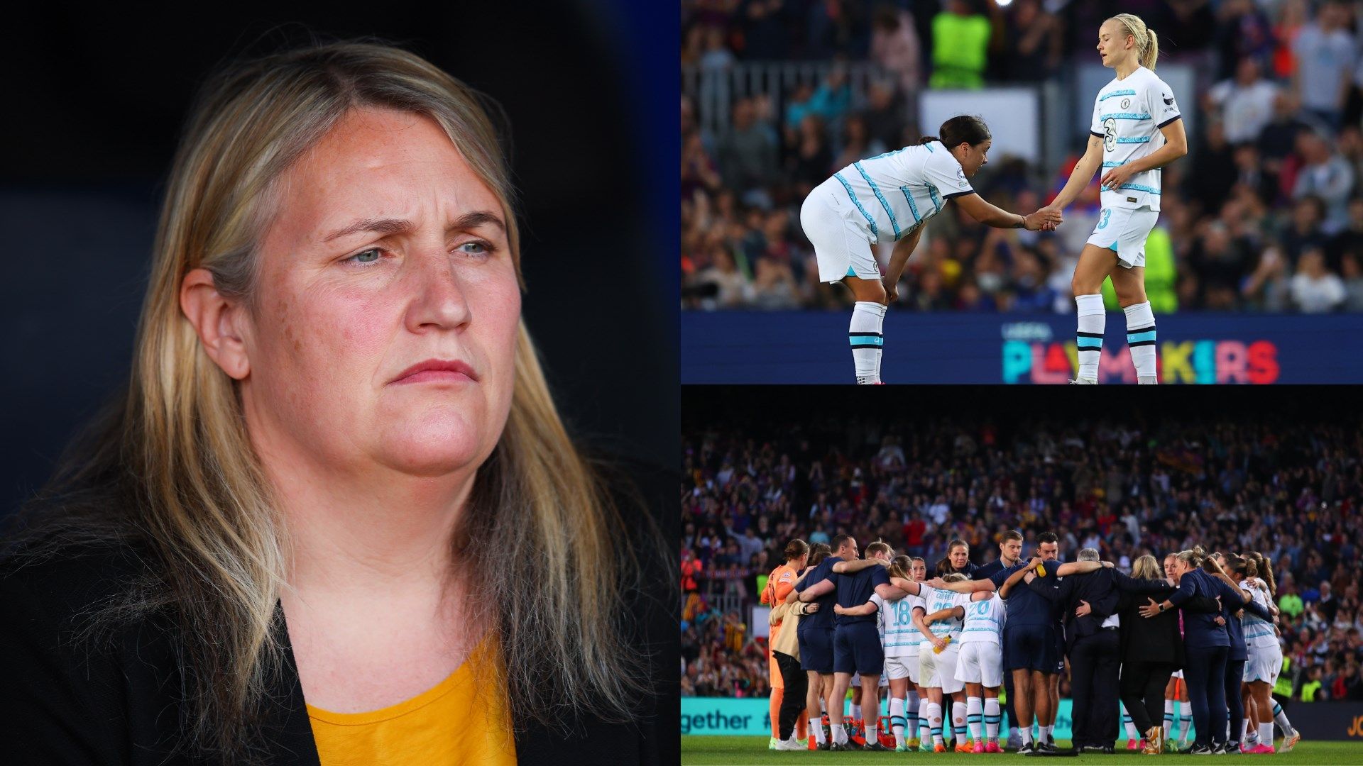 Emma Hayes Chelsea vs Barcelona split 2022-23