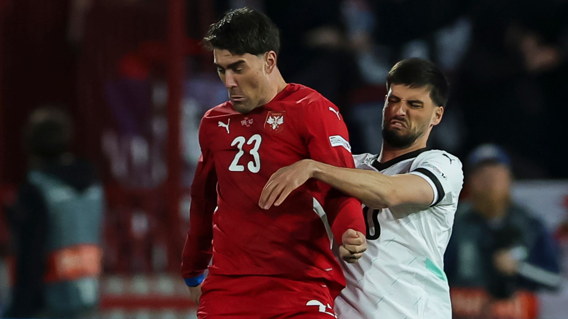 Vlahovic Serbia Austria 23 marzo 2025