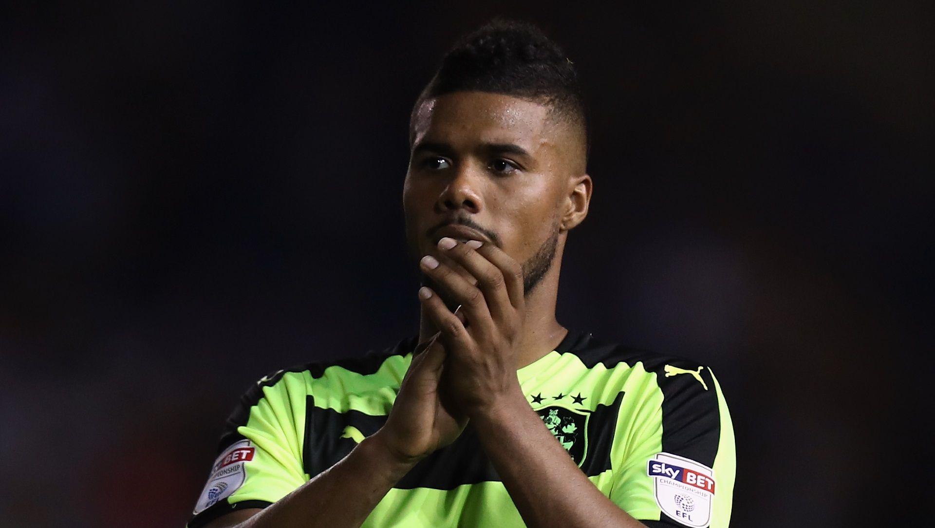 Elias Kachunga of Huddersfield Town