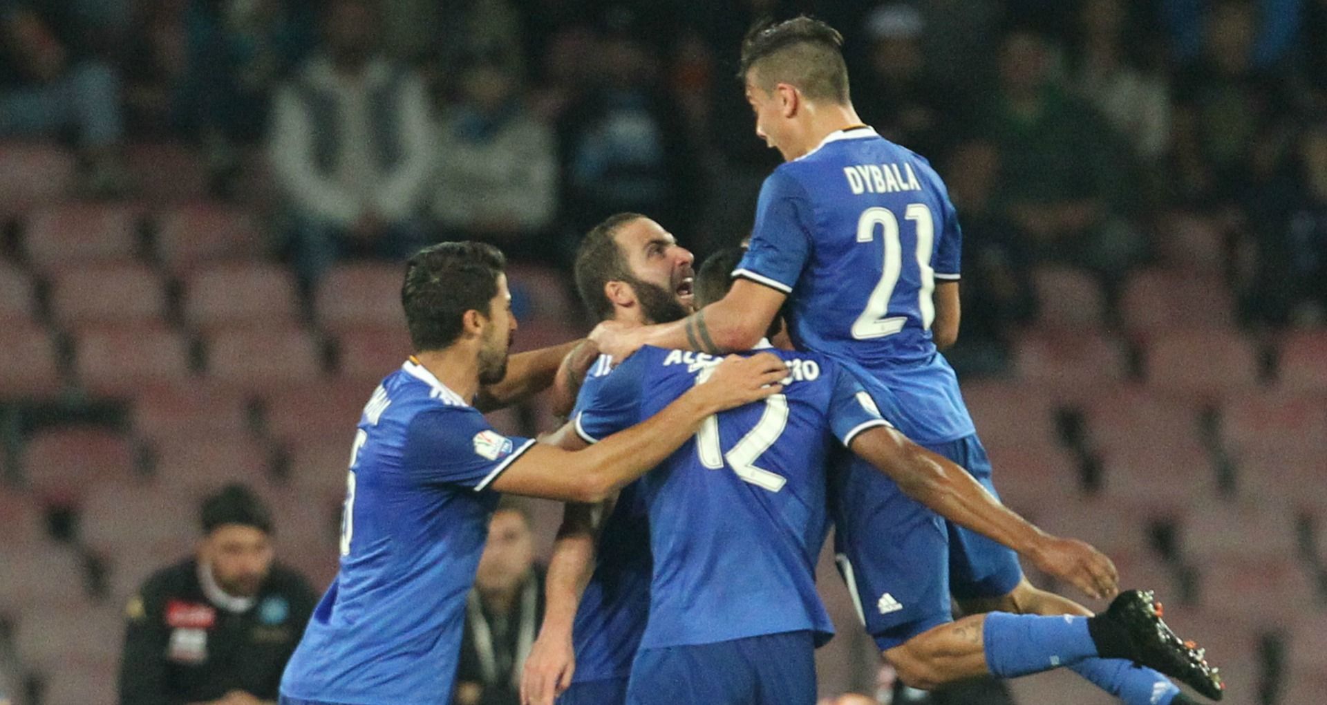 Juventus celebrating Napoli Juventus