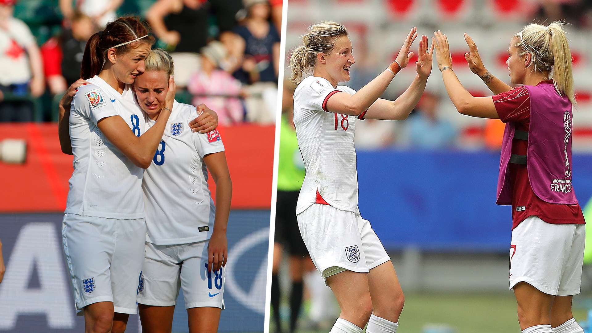 England Japan Women's World Cup 2015 2019 split