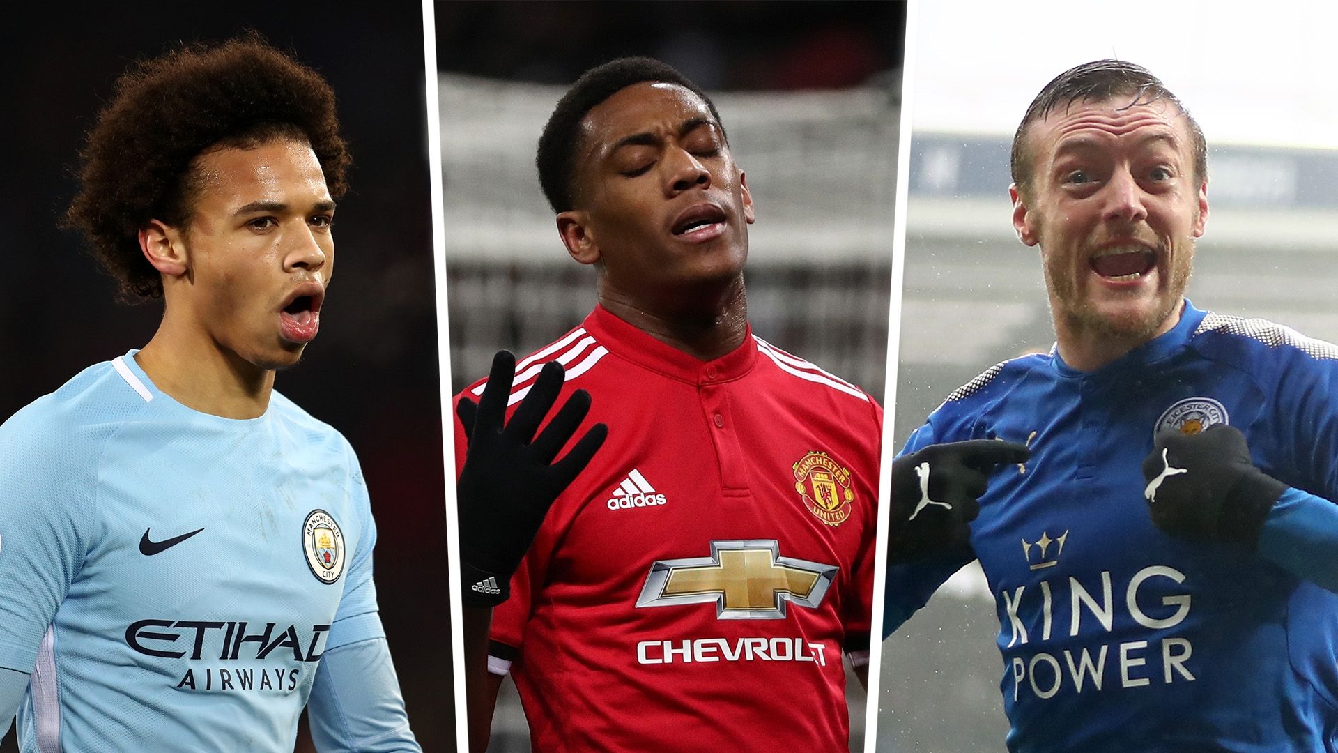 Leroy Sane Anthony Martial Jamie Vardy GFX