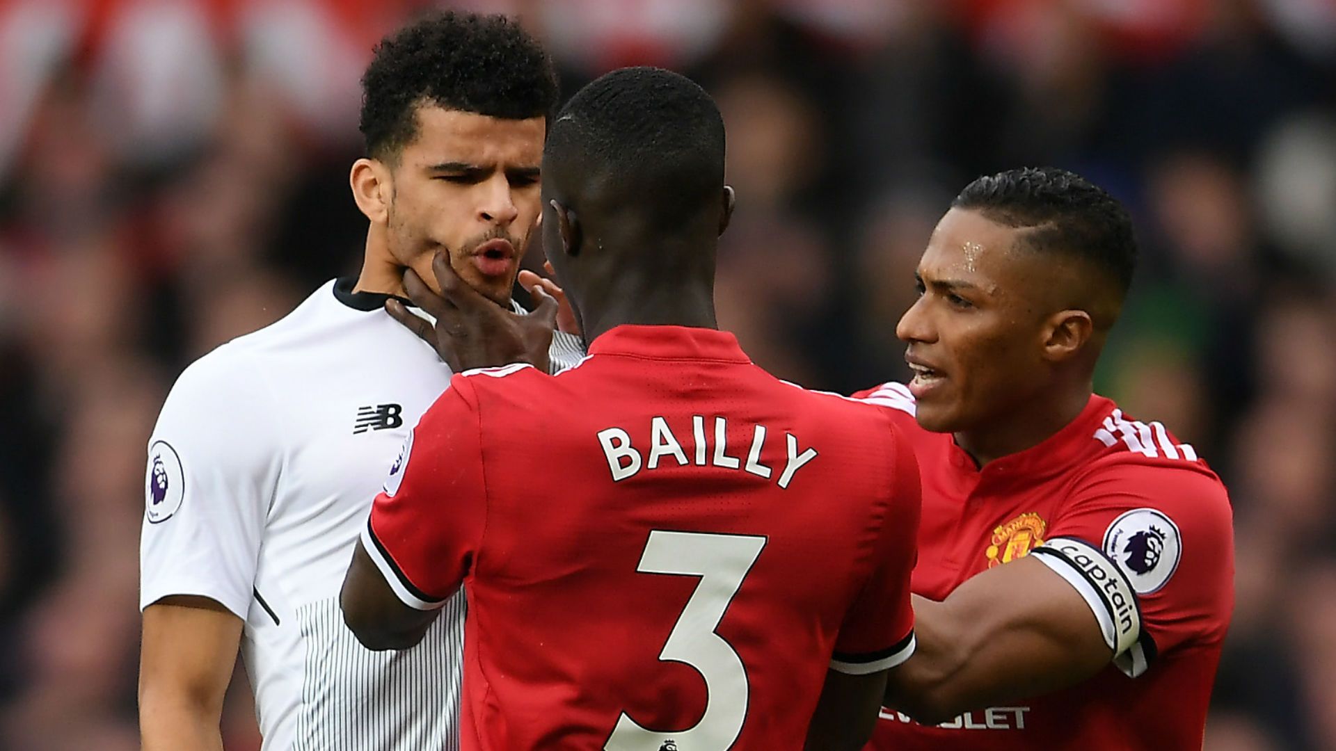 Dominic Solanke Liverpool Eric Bailly Antonio Valencia Manchester United