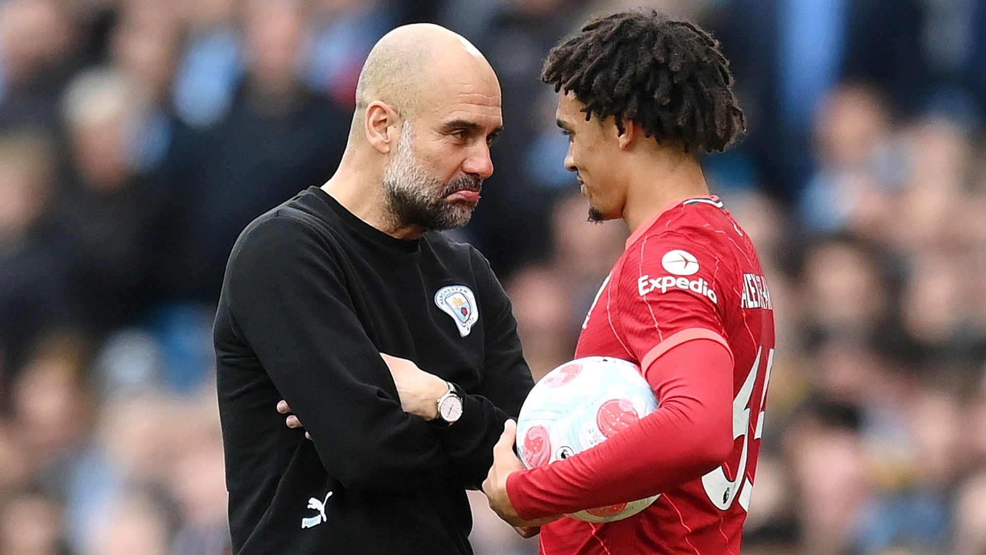 Pep Guardiola Trent Alexander-Arnold Manchester City Liverpool GFX