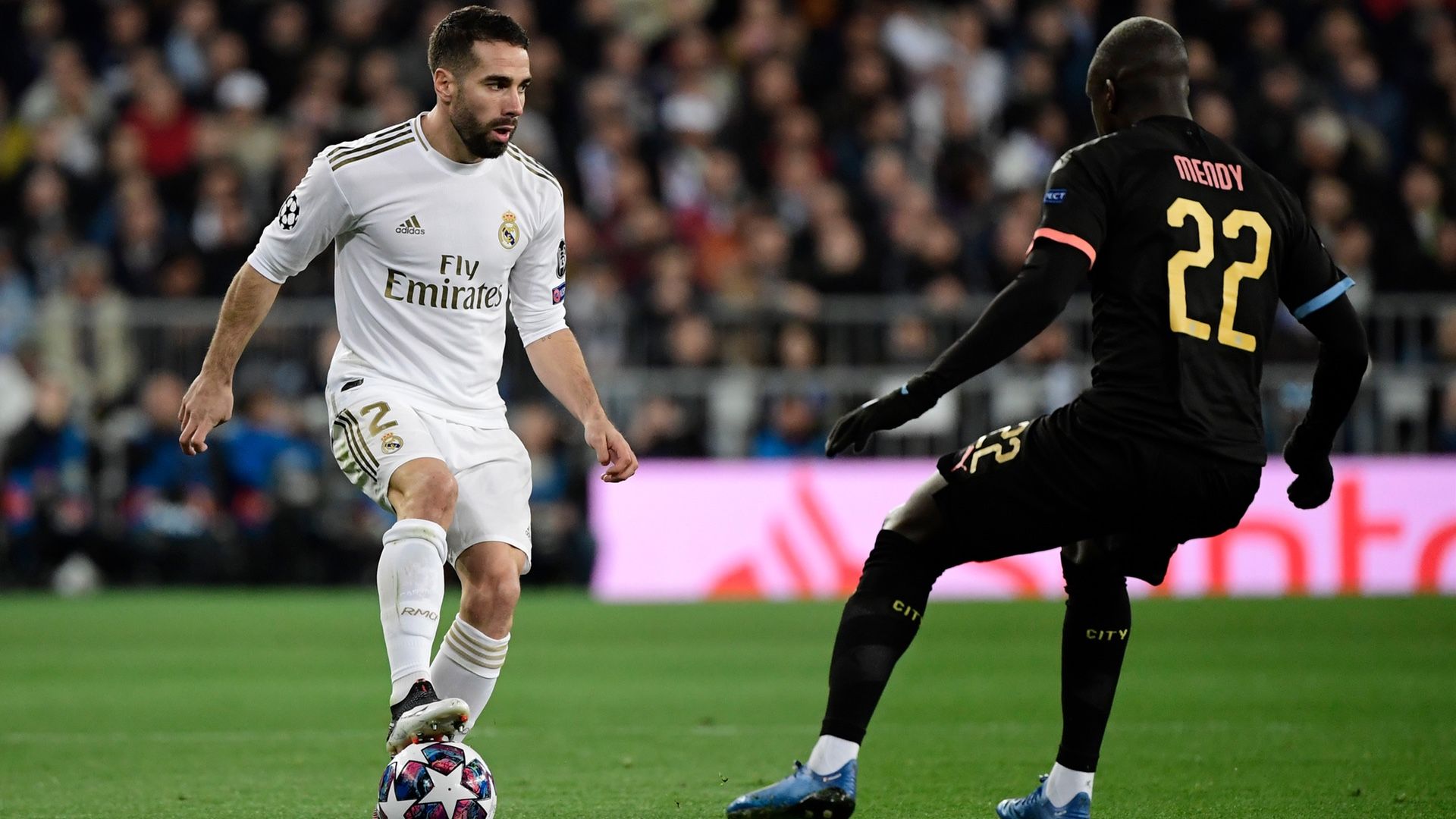 Dani Carvajal Ferland Mendy Real Madrid Manchester City Champions League 2020