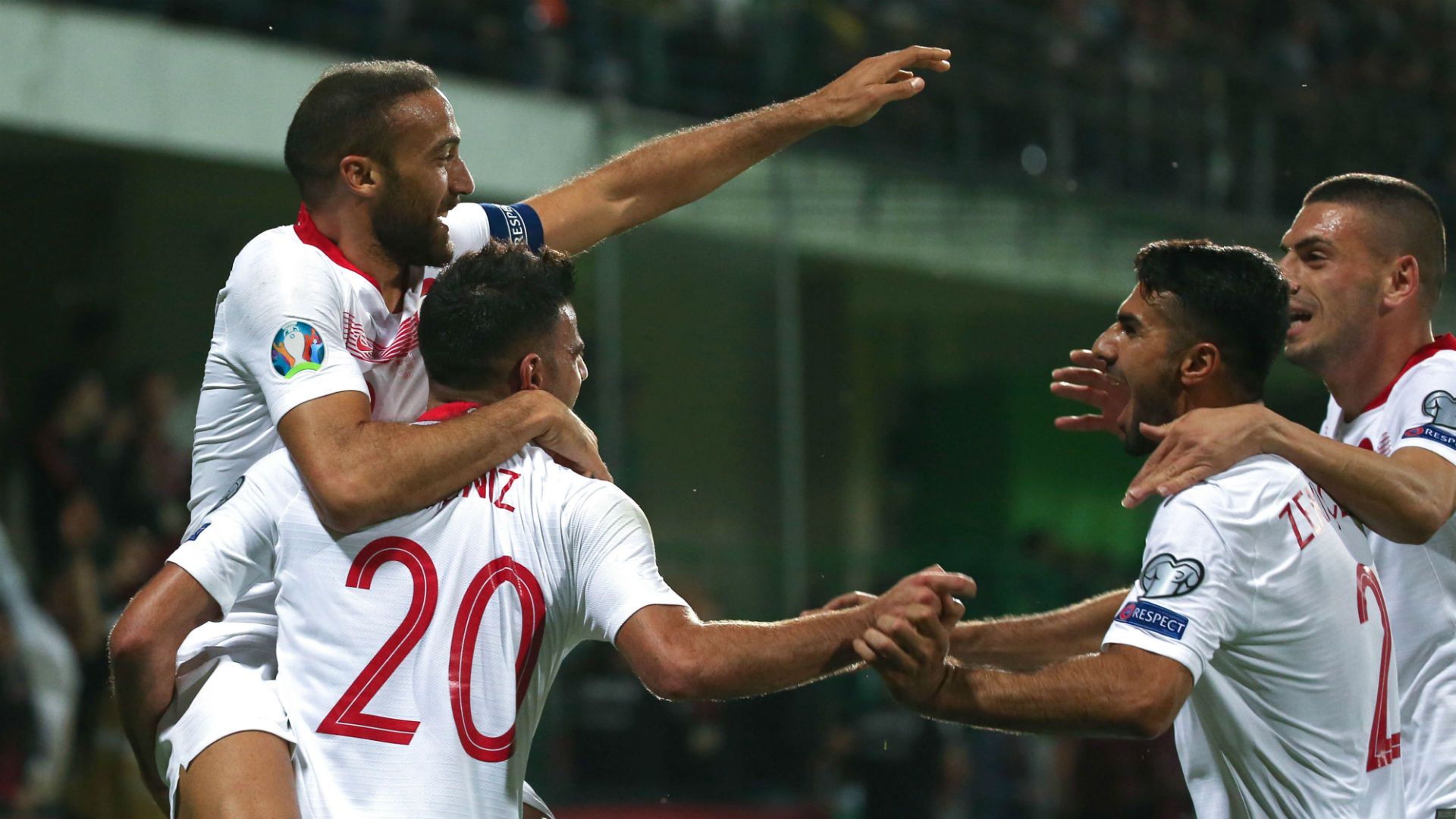 Cenk Tosun, Deniz Turuc, Zeki Celik, Merih Demiral - Moldova v Turkey 09102019