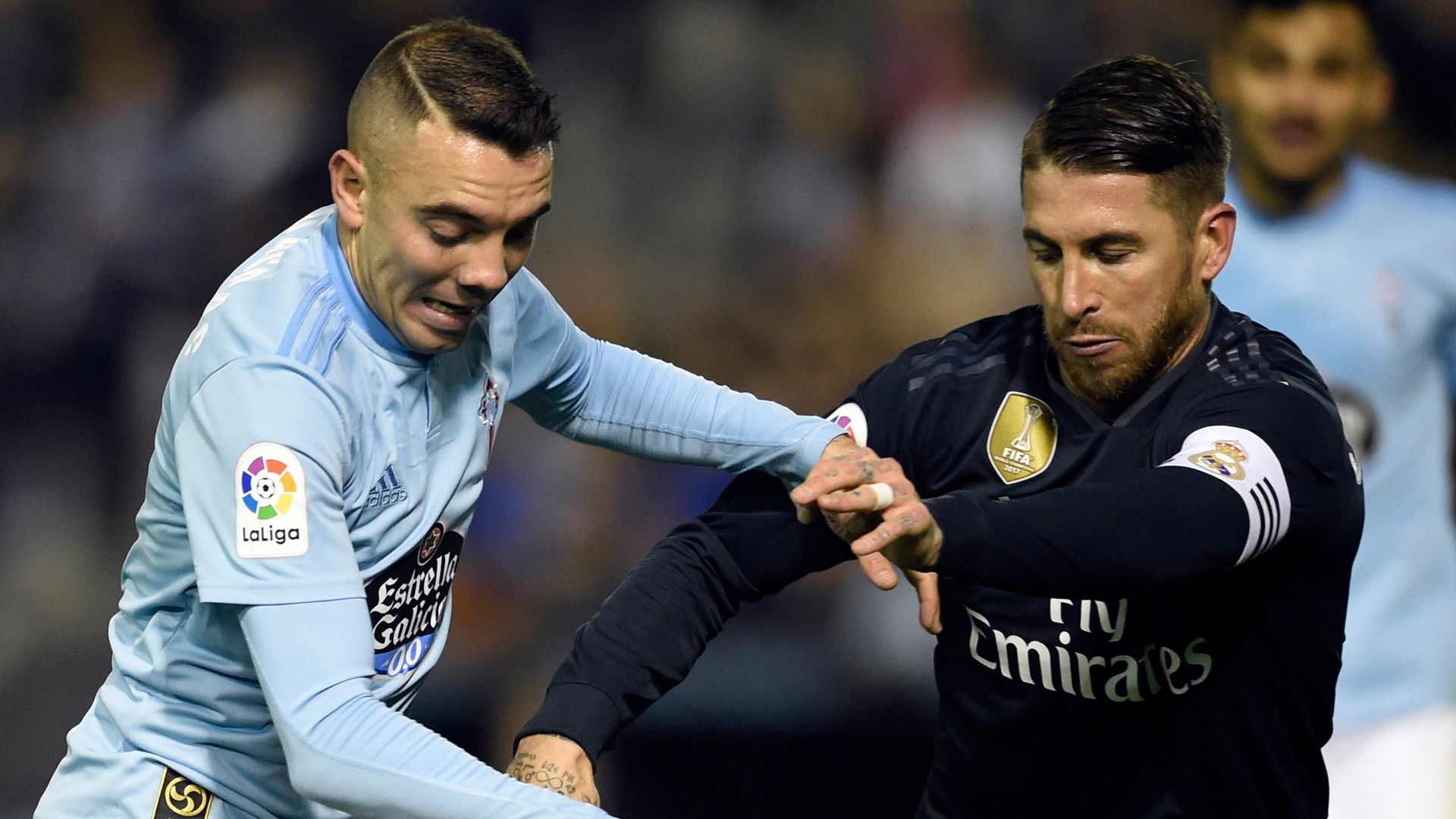 Iago Aspas y Sergio Ramos, Celta-Real Madrid