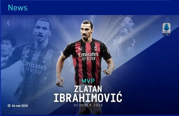 즐라탄 세리에A MVP