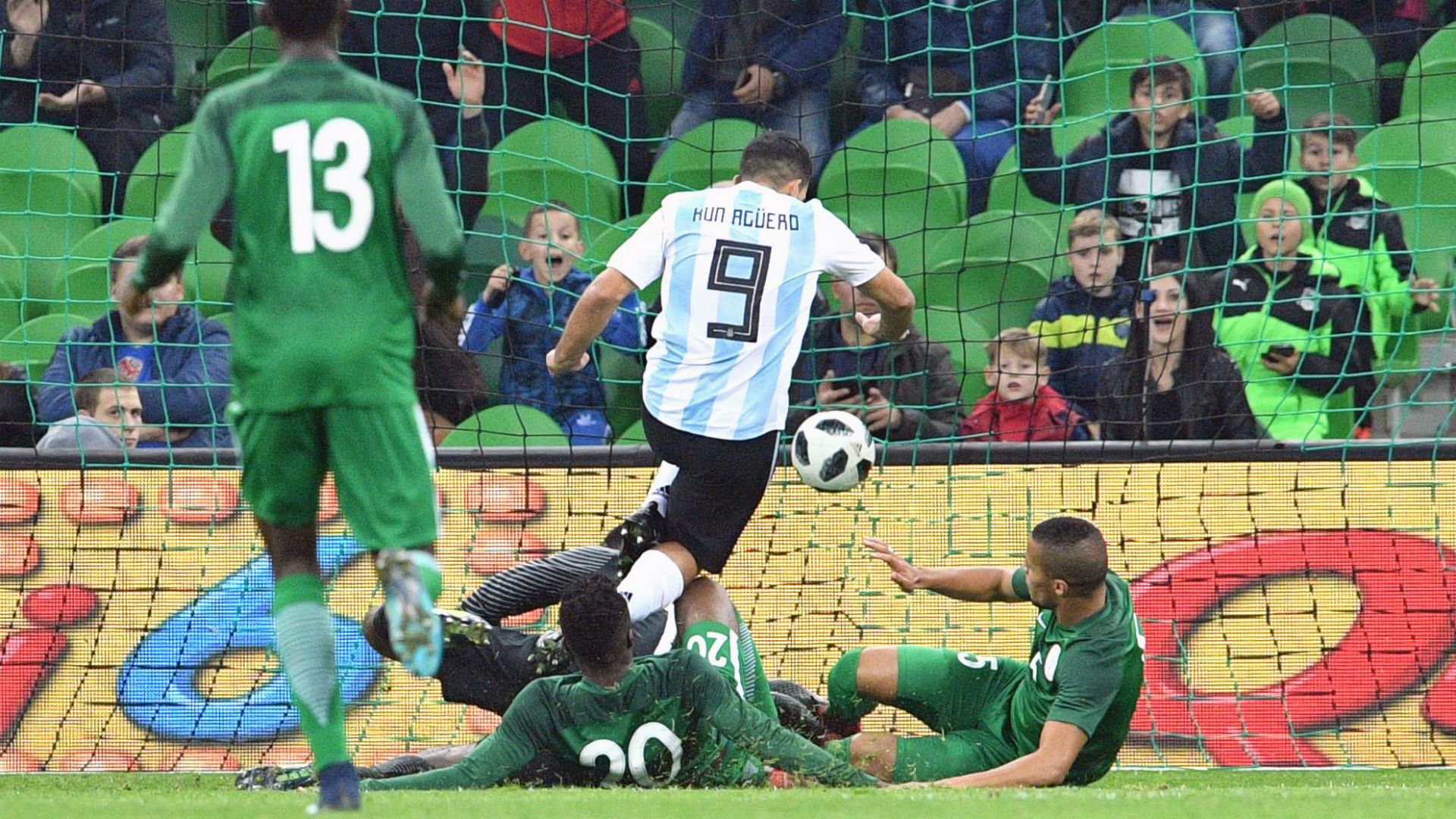 Sergio Aguero Argentina Nigeria friendly 14112017
