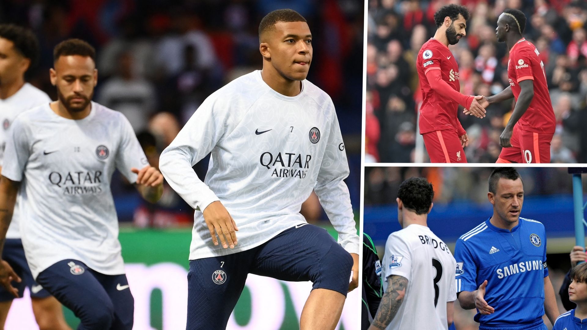 Kylian Mbappe & Neymar, Mohamed Salah & Sadio Mane, Wayne Bridge & John Terry GFX