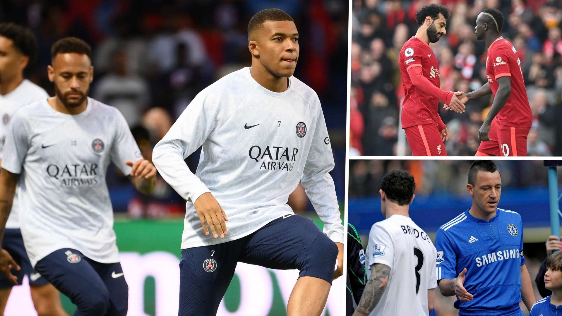 Kylian Mbappe & Neymar, Mohamed Salah & Sadio Mane, Wayne Bridge & John Terry GFX