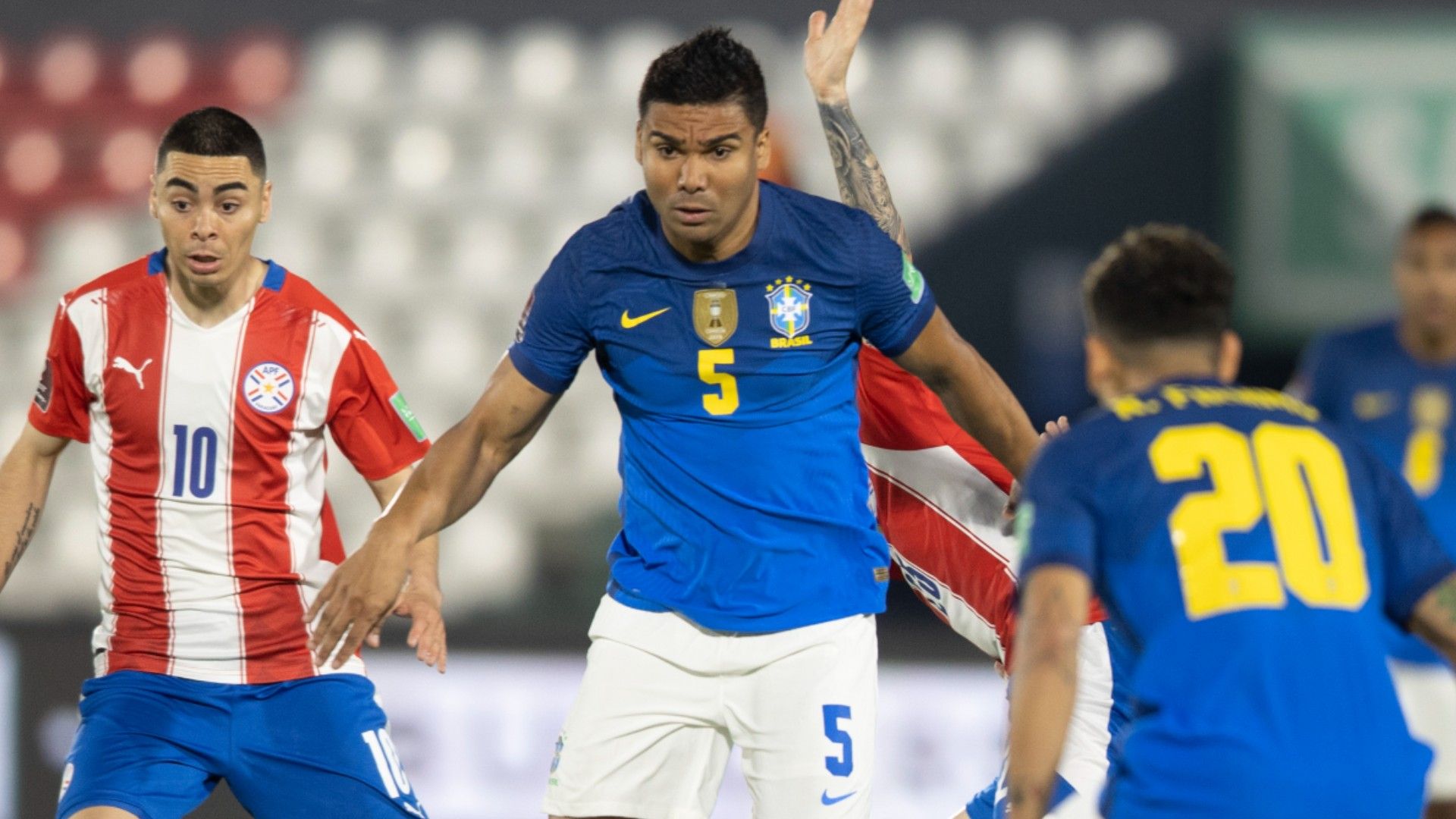 Casemiro seleção brasileira Brasil Paraguai Eliminatórias 08 06 2021